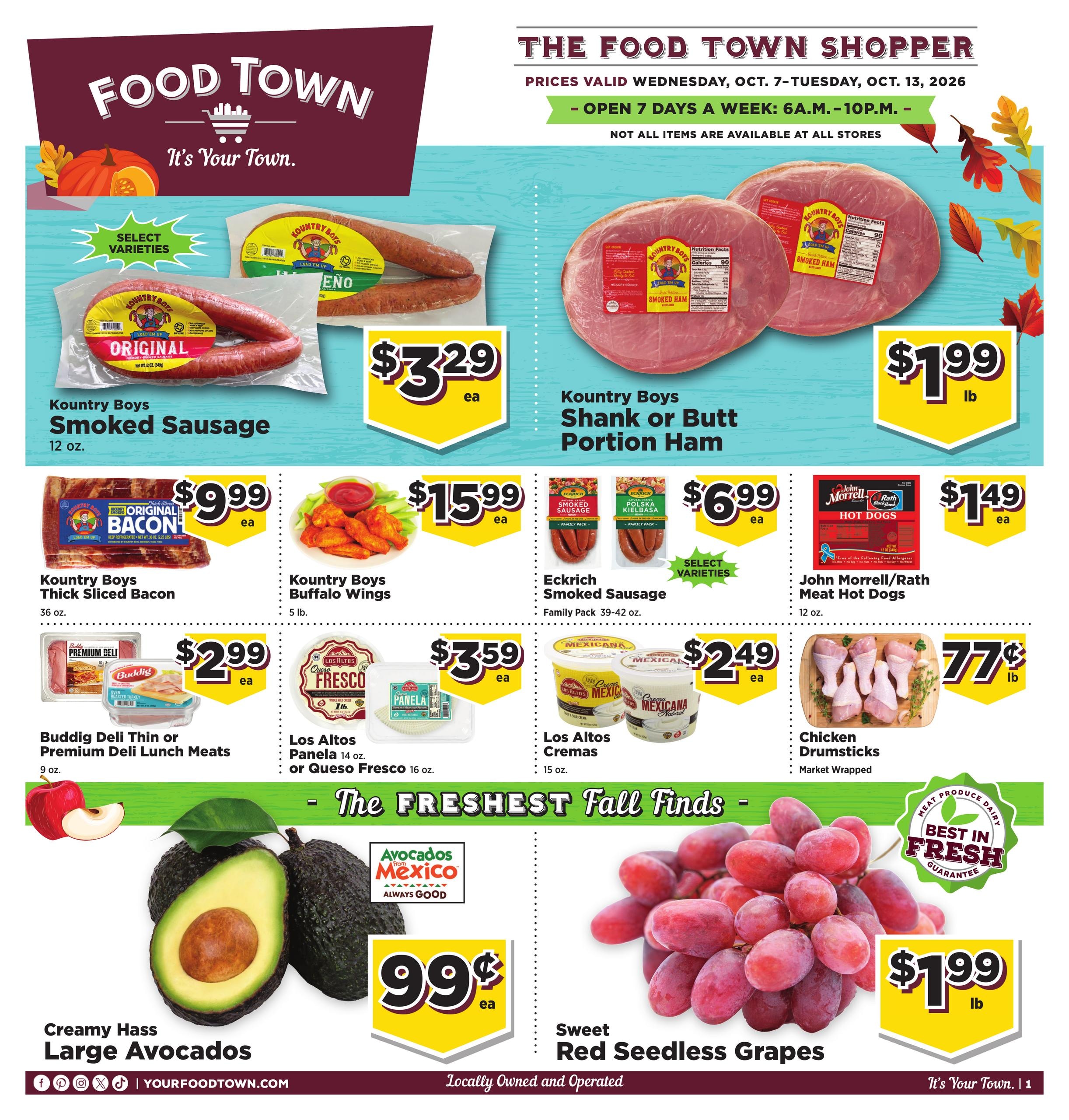 Food Town Texas weekly ad page 1