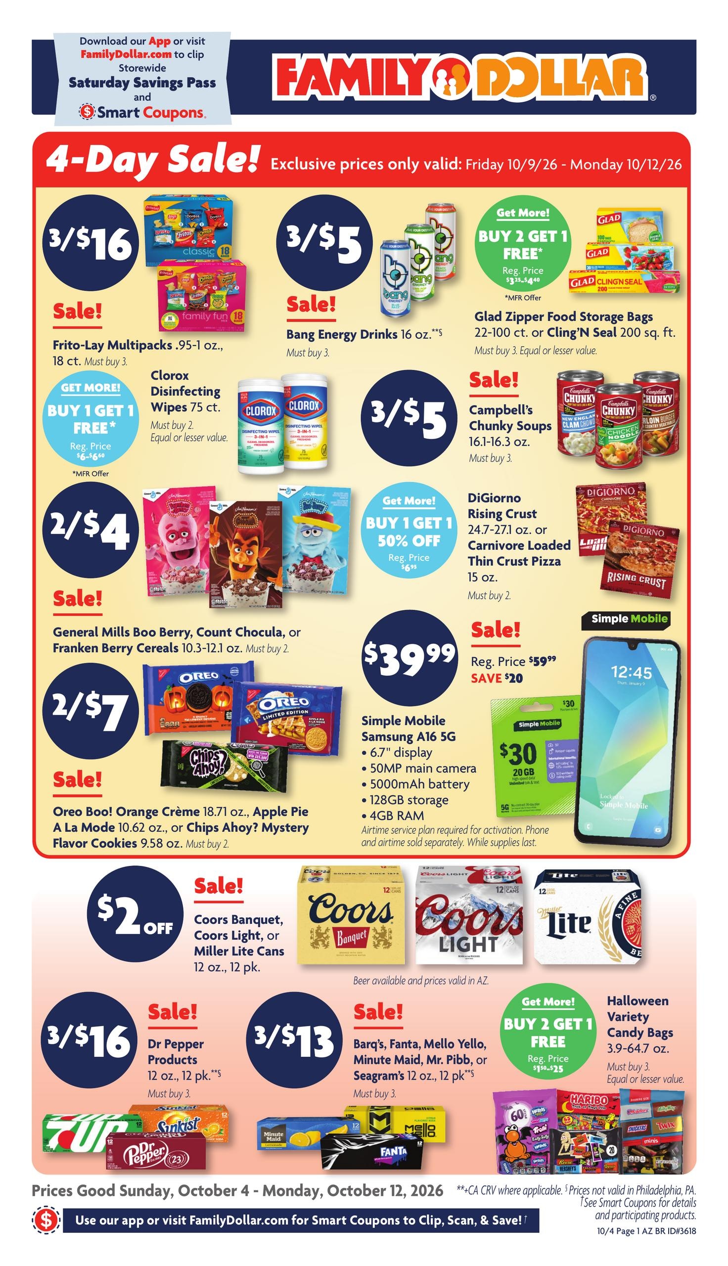 Family Dollar weekly ad page 1