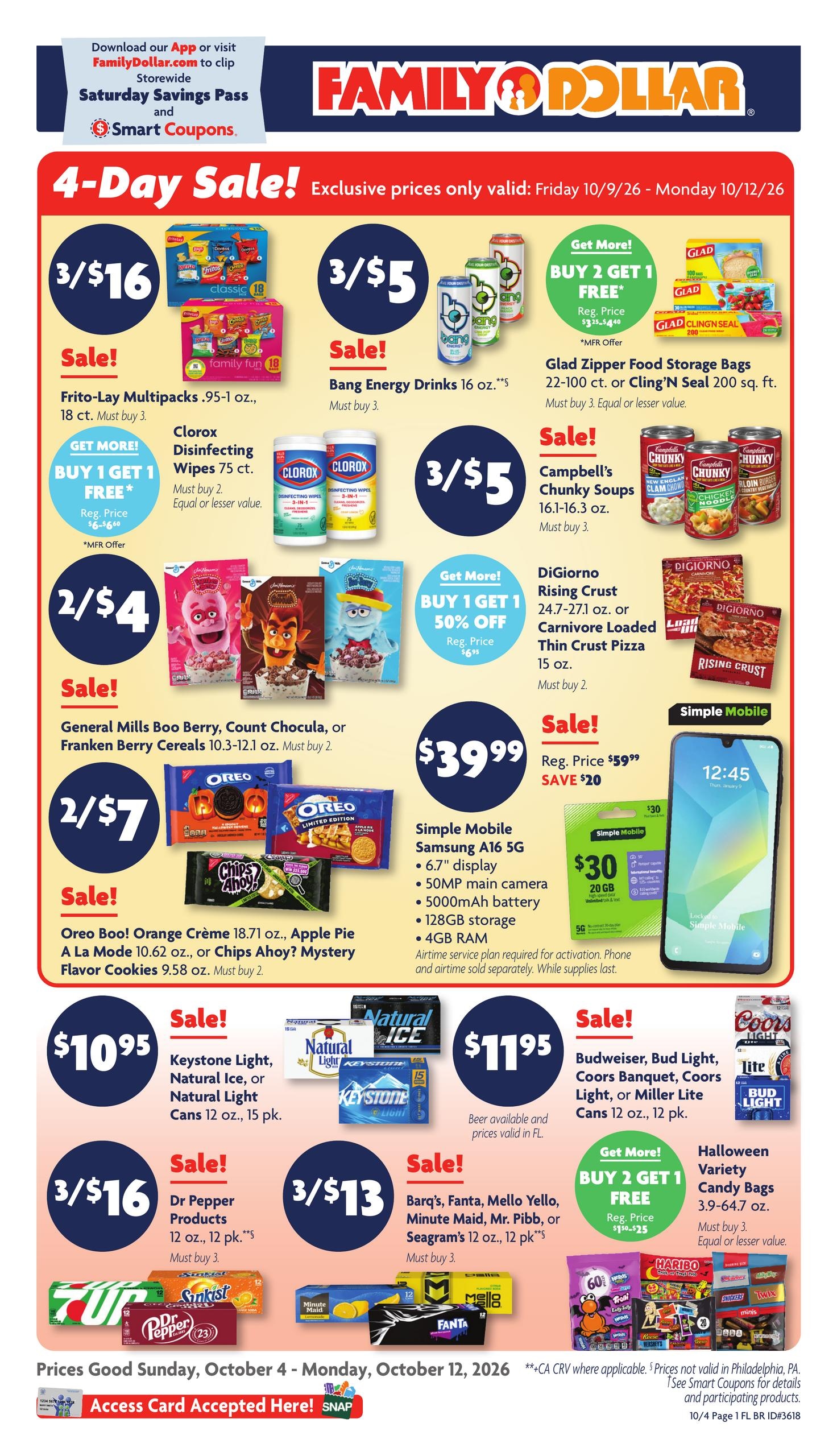 Family Dollar weekly ad page 1