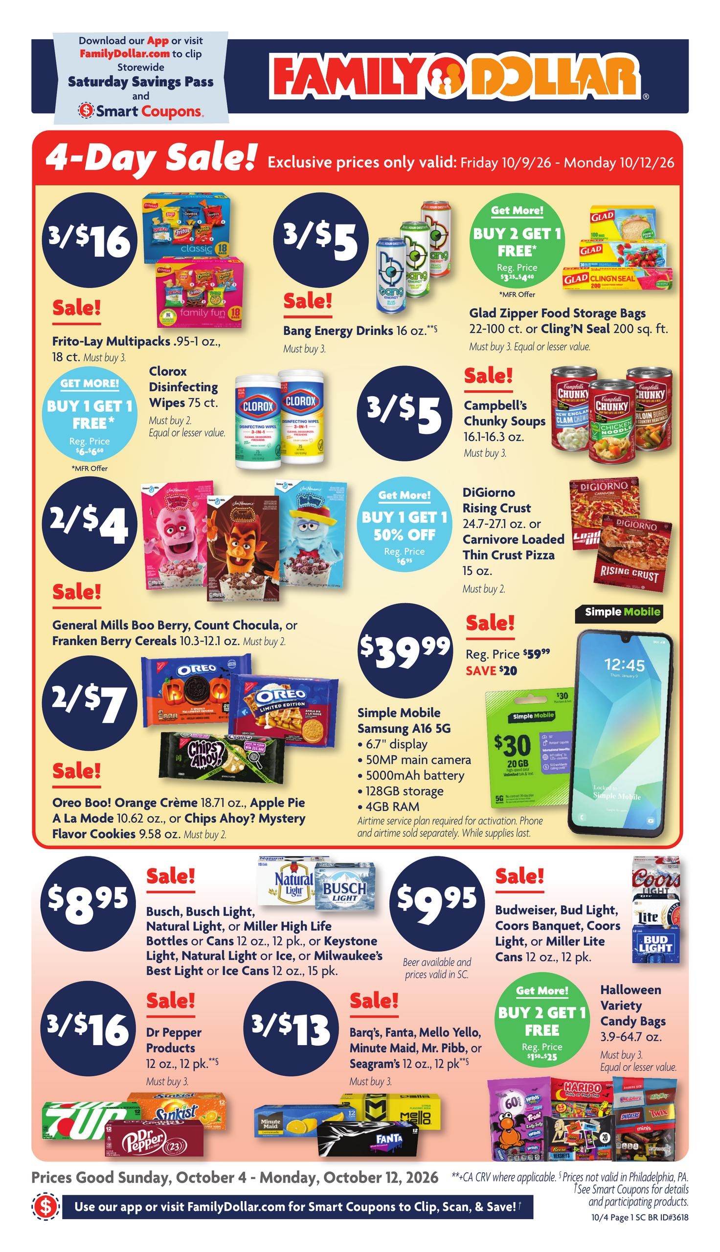 Family Dollar weekly ad page 1