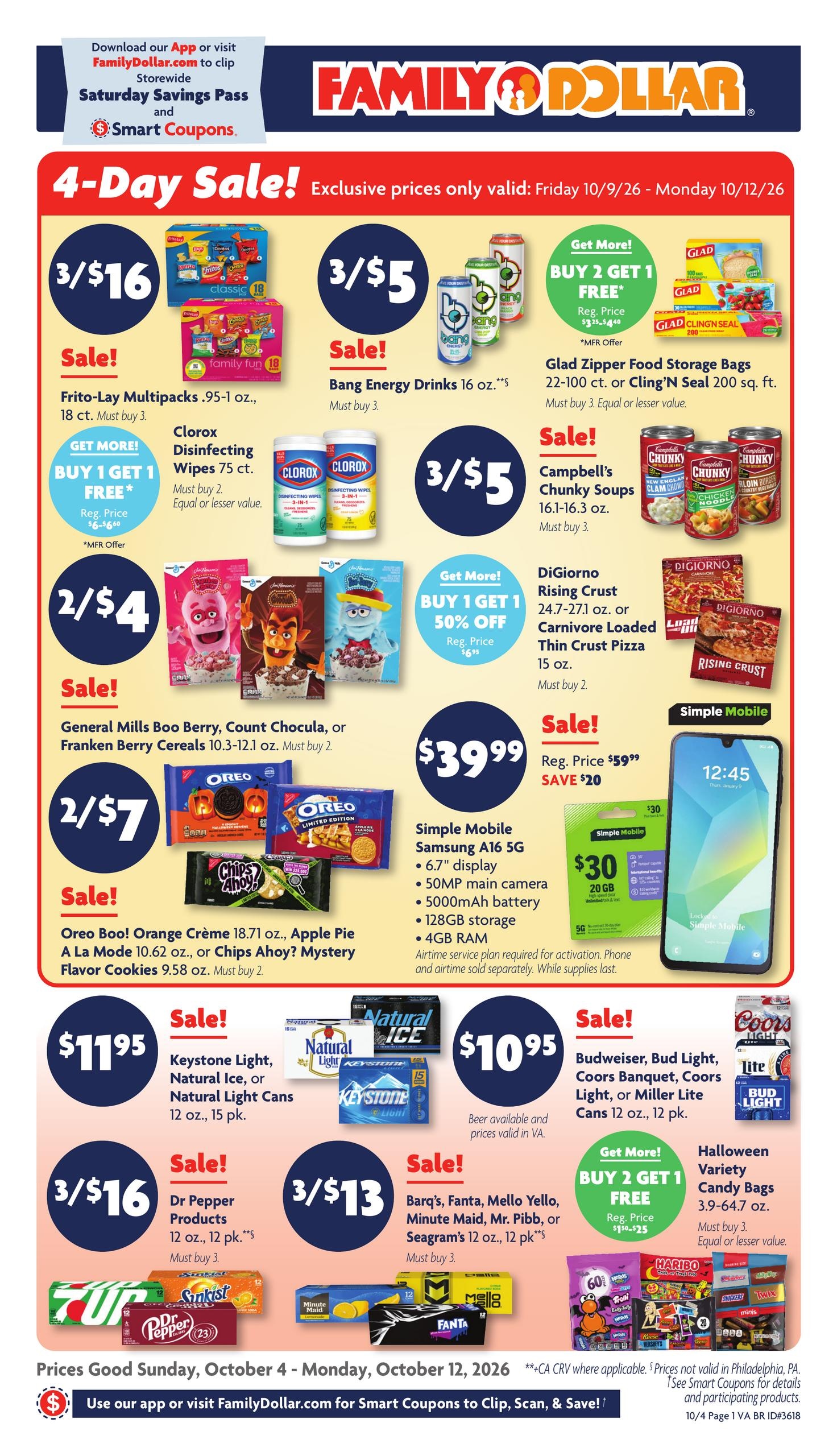 Family Dollar weekly ad page 1