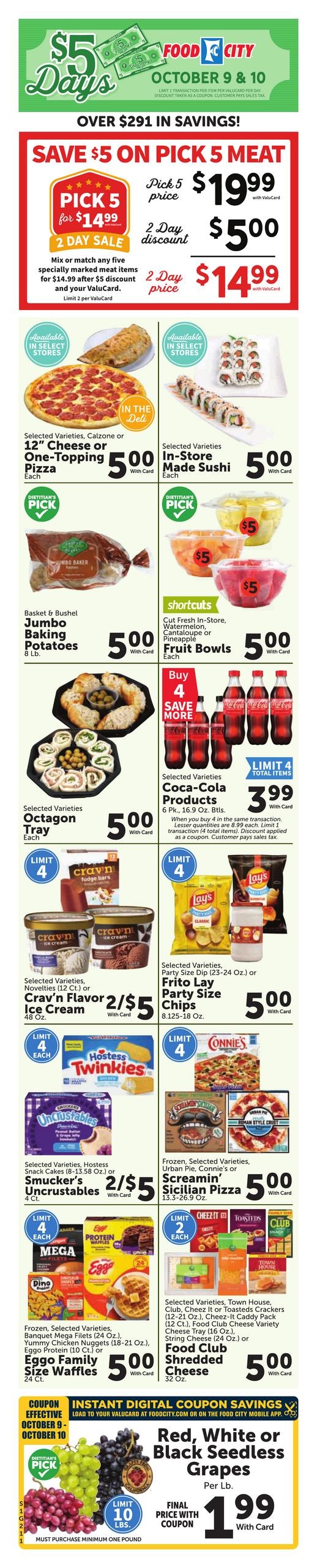 FoodCity weekly ad page 1
