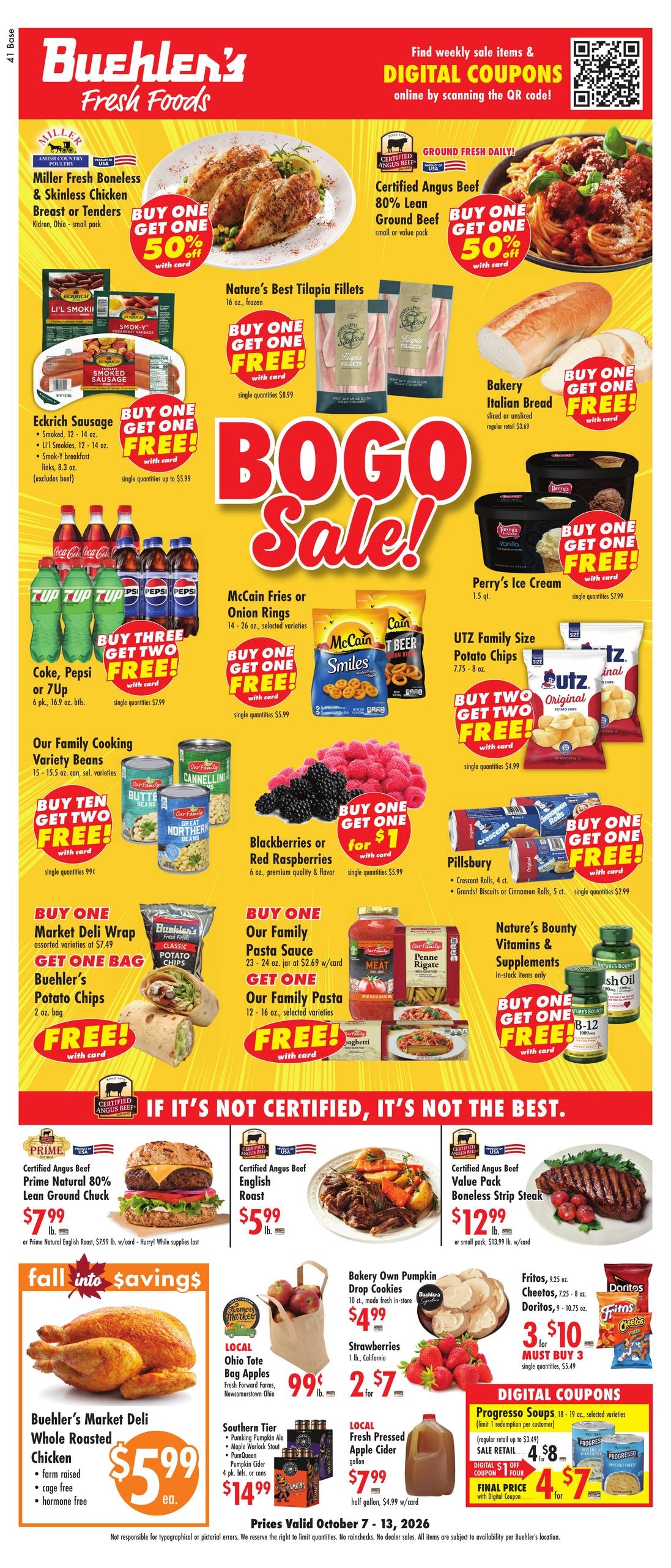 Buehler's Fresh Foods weekly ad page 1