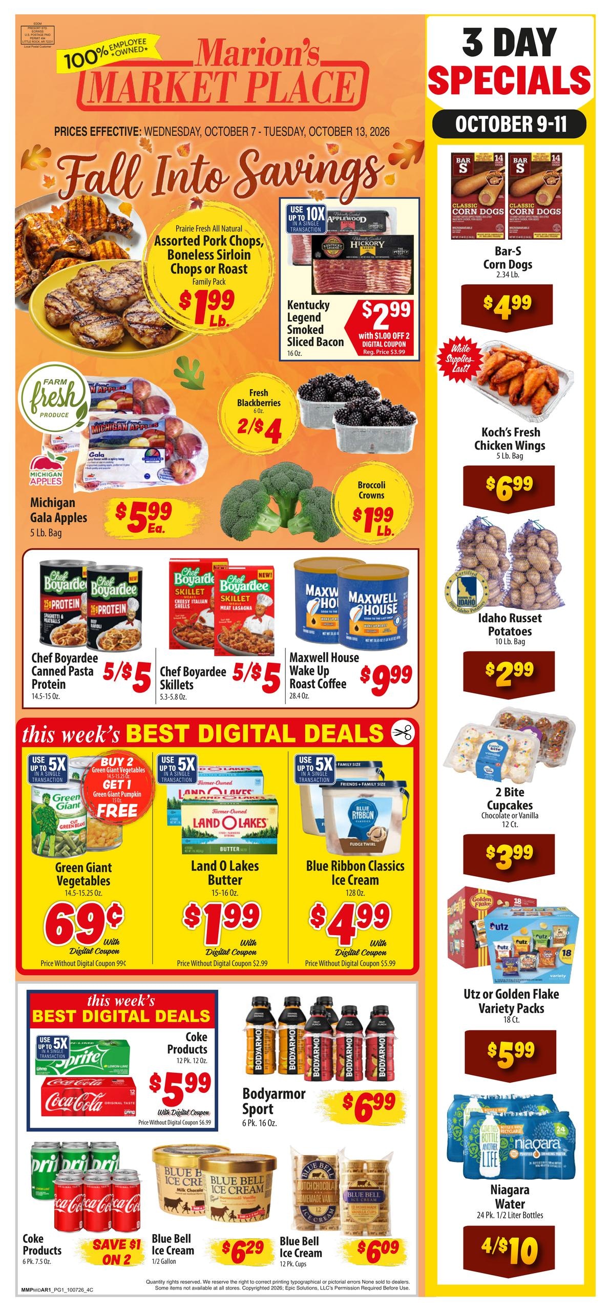 Market Place weekly ad page 1