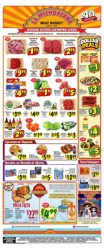La Michoacana Meat Market Indexed Bi-Weekly