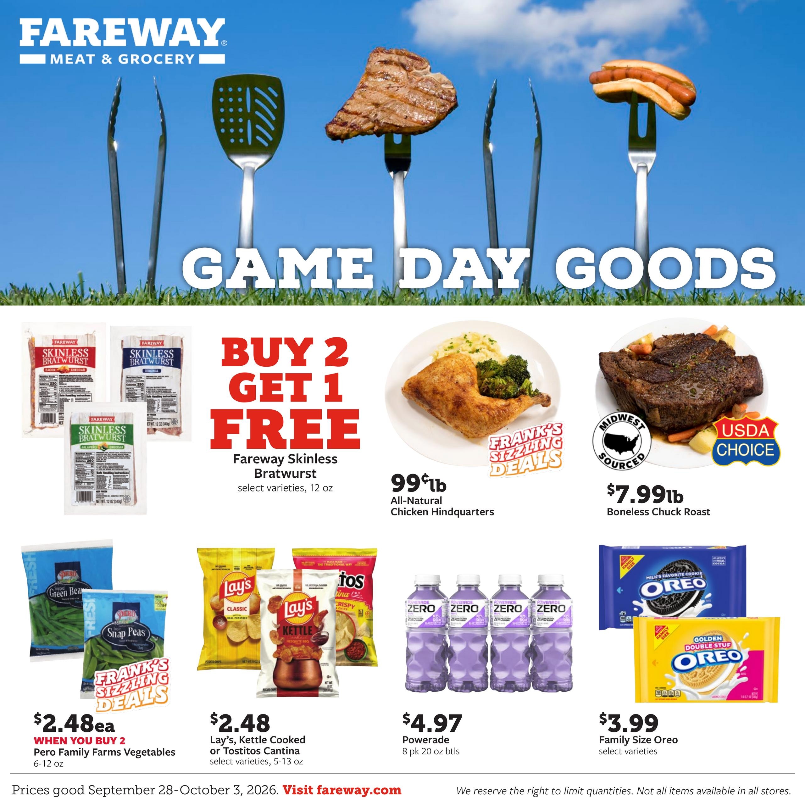 Fareway weekly ad page 1