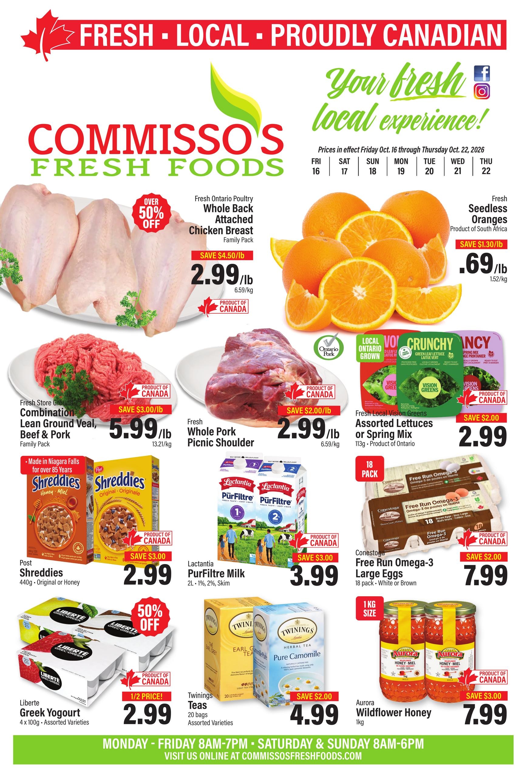 Commisso's Fresh Foods flyer page 1