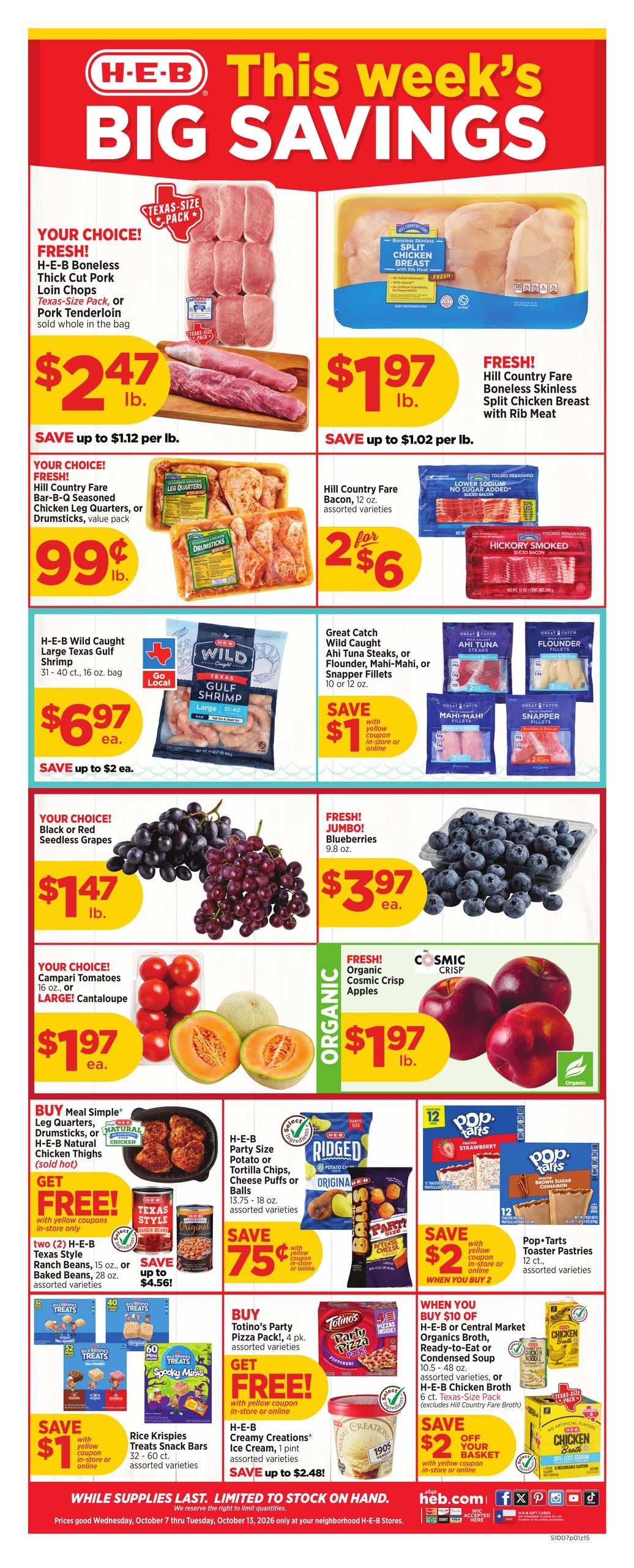 H-E-B weekly ad page 1