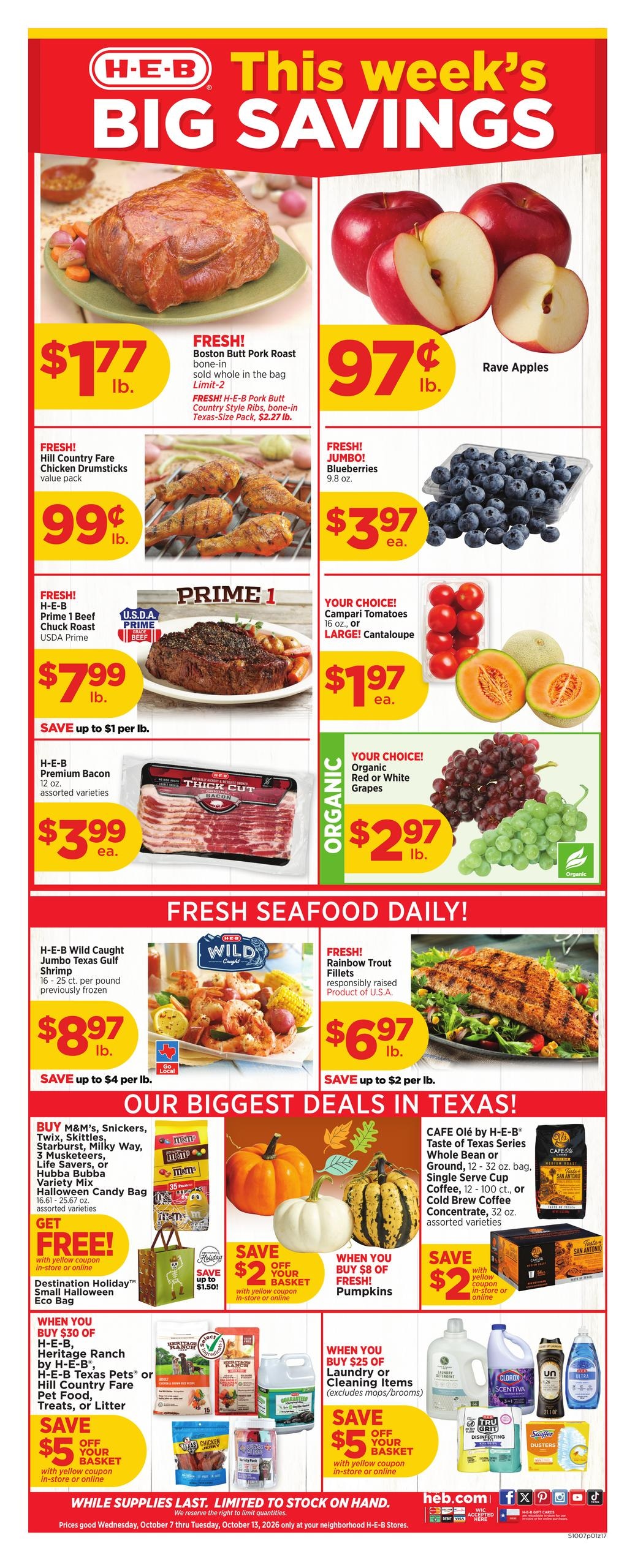 H-E-B weekly ad page 1