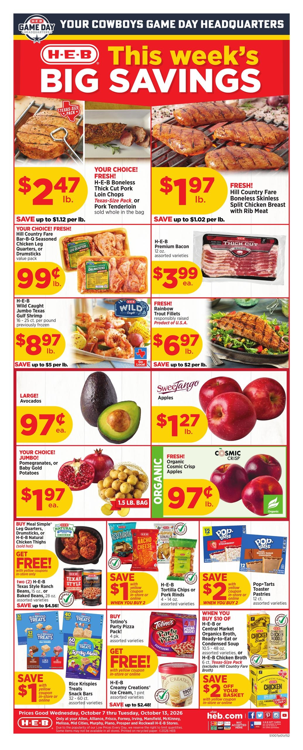 H-E-B weekly ad page 1