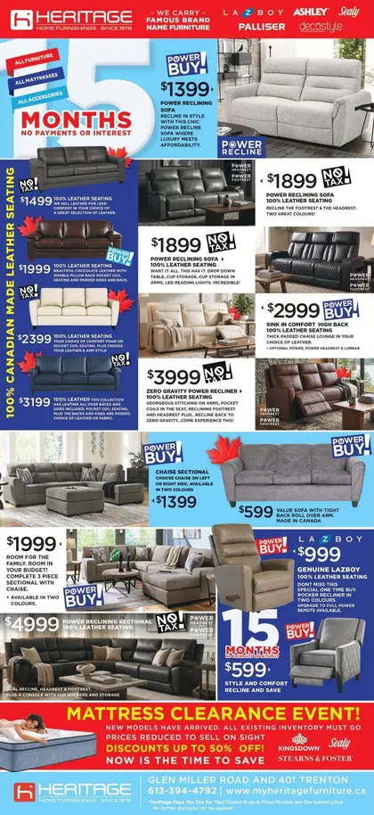 Heritage Furniture Indexed Monthly