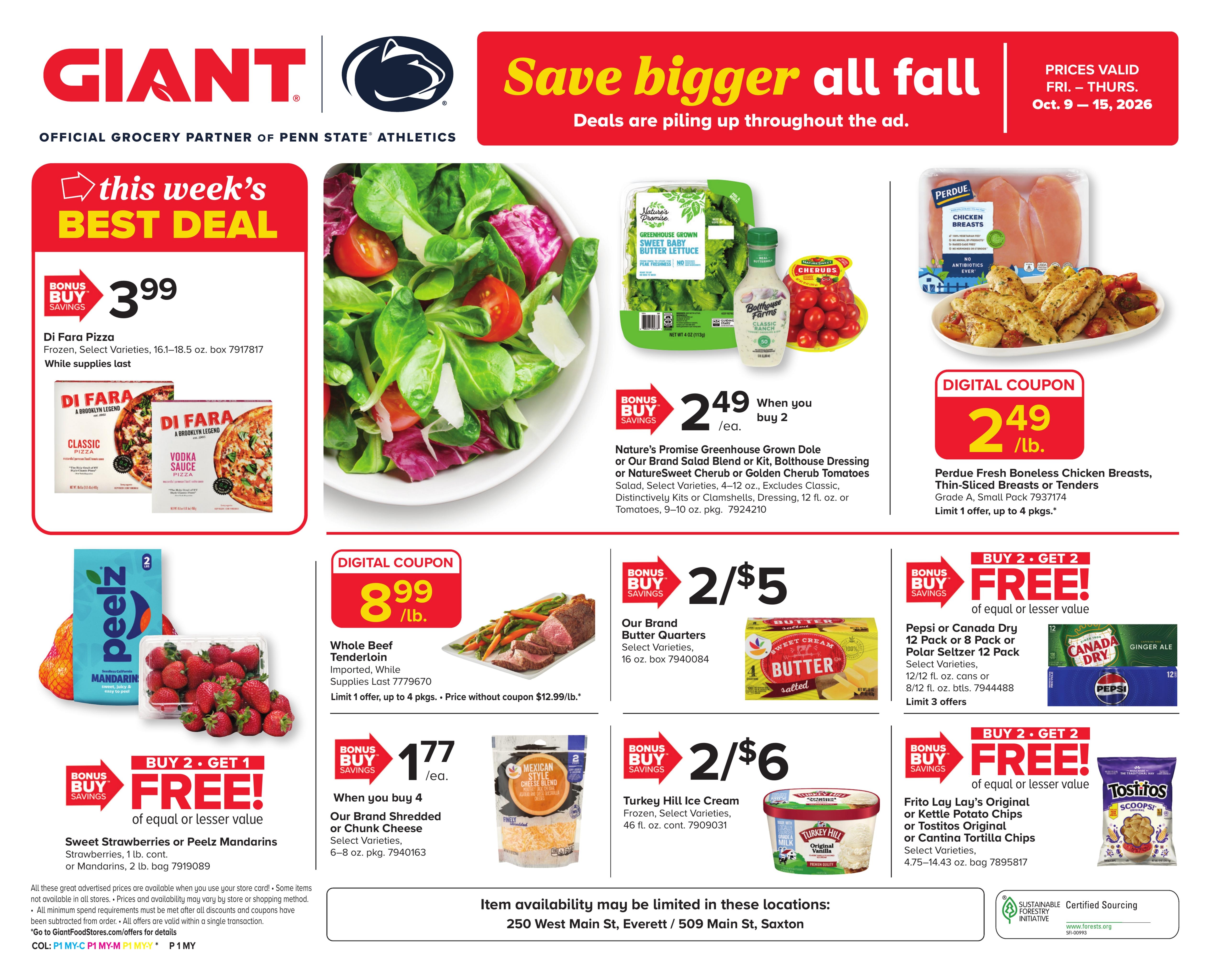 Giant Food Stores weekly ad page 1