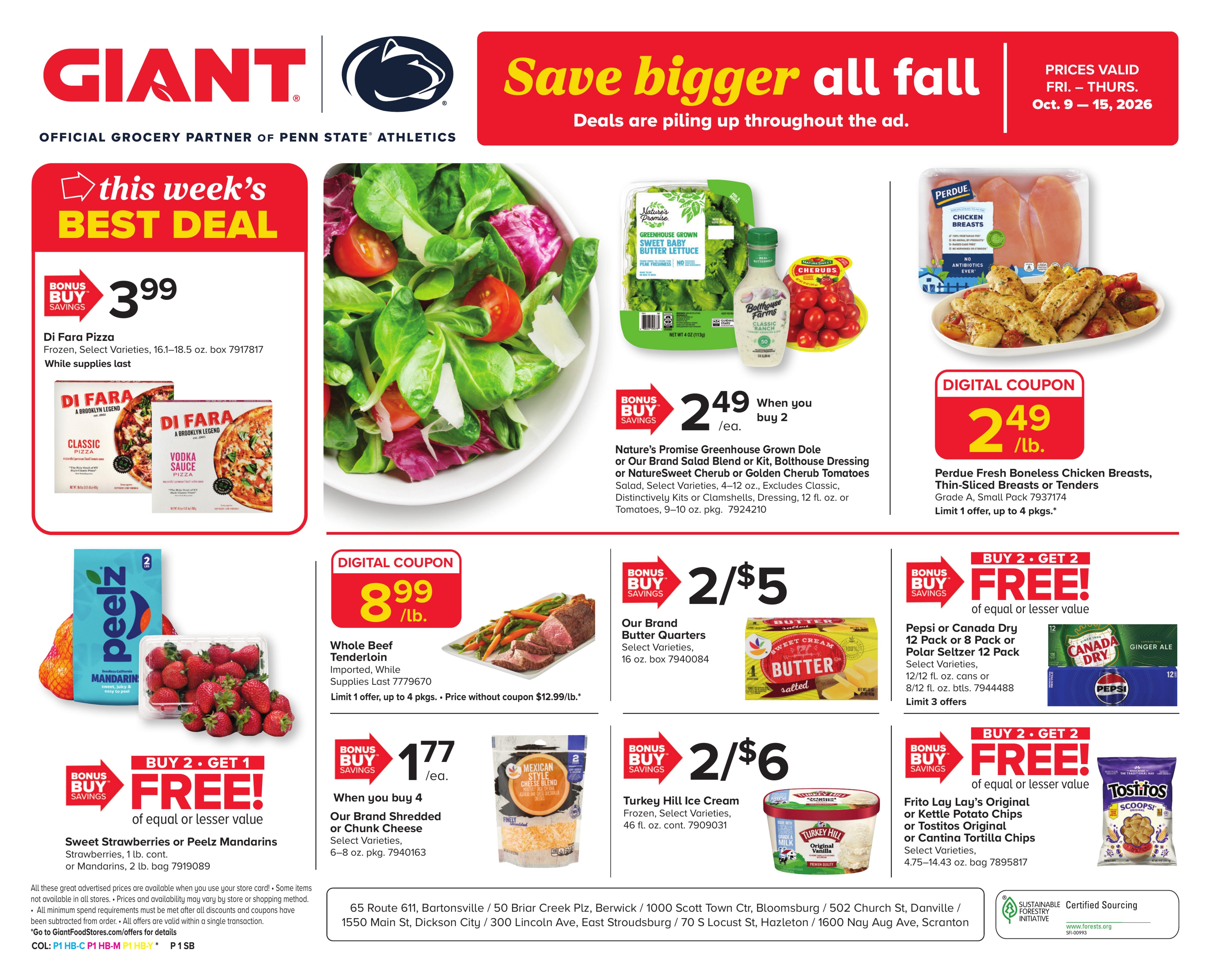 Giant Food Stores weekly ad page 1