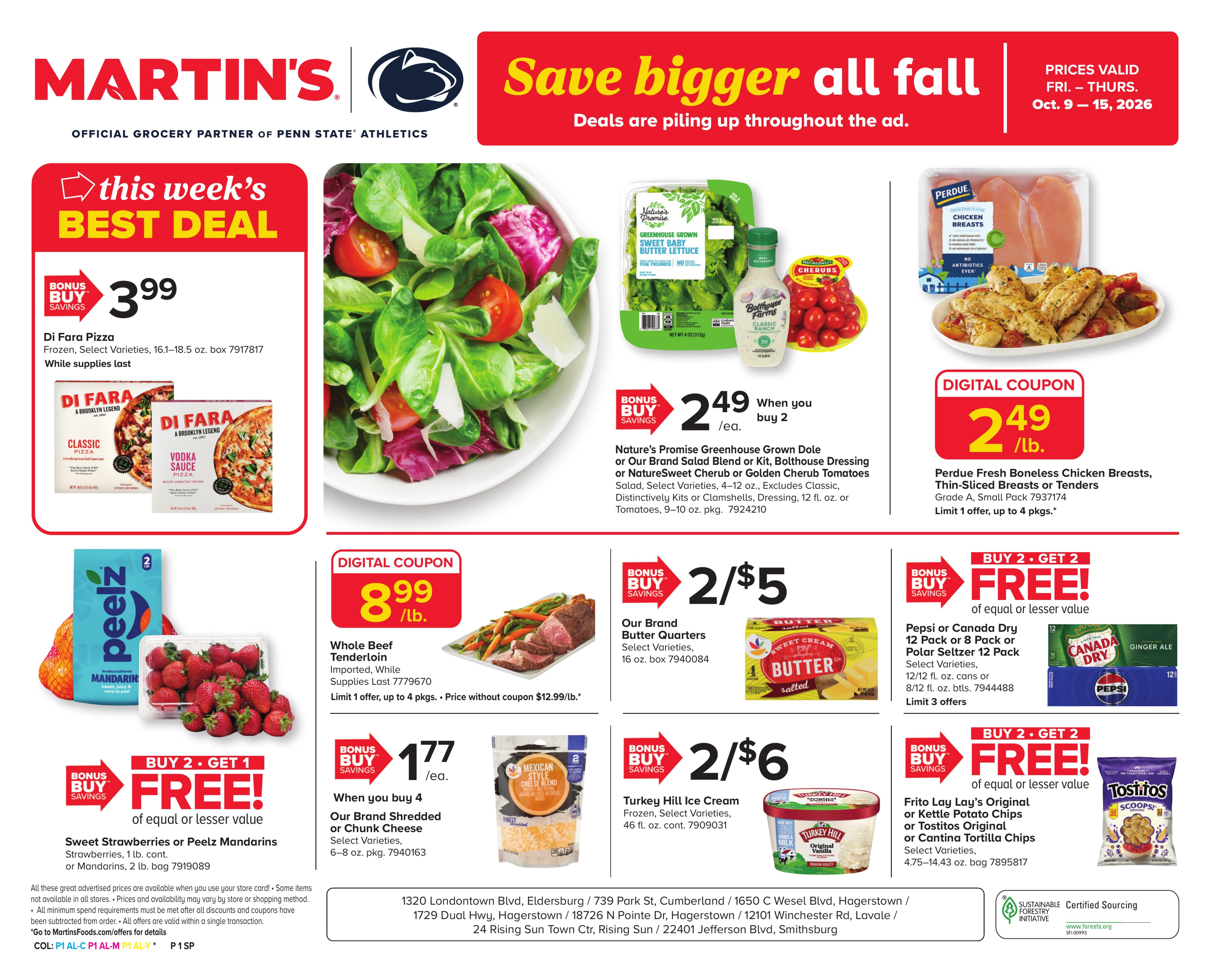 Martin's Food Market weekly ad page 1