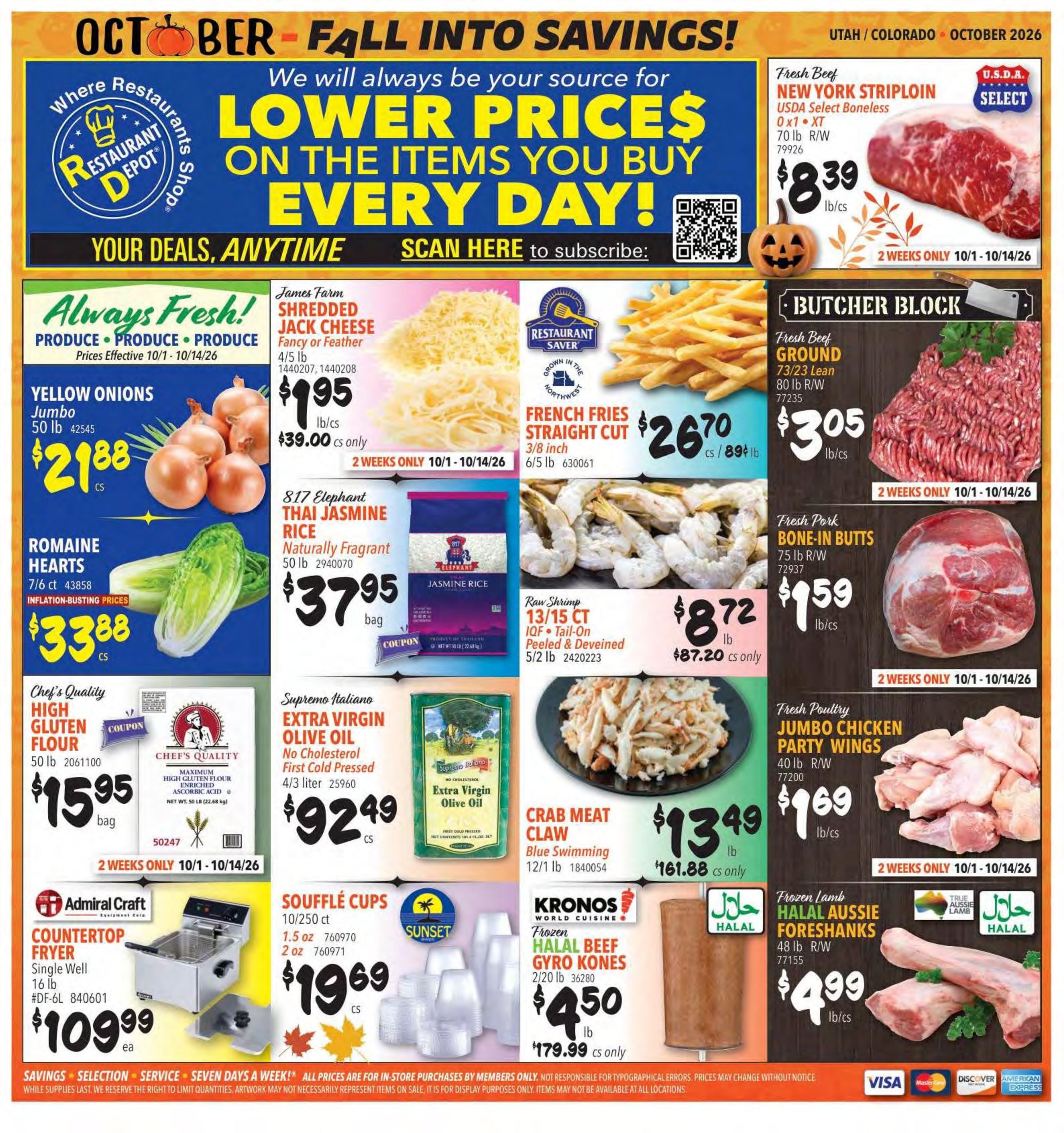 Restaurant Depot weekly ad page 1