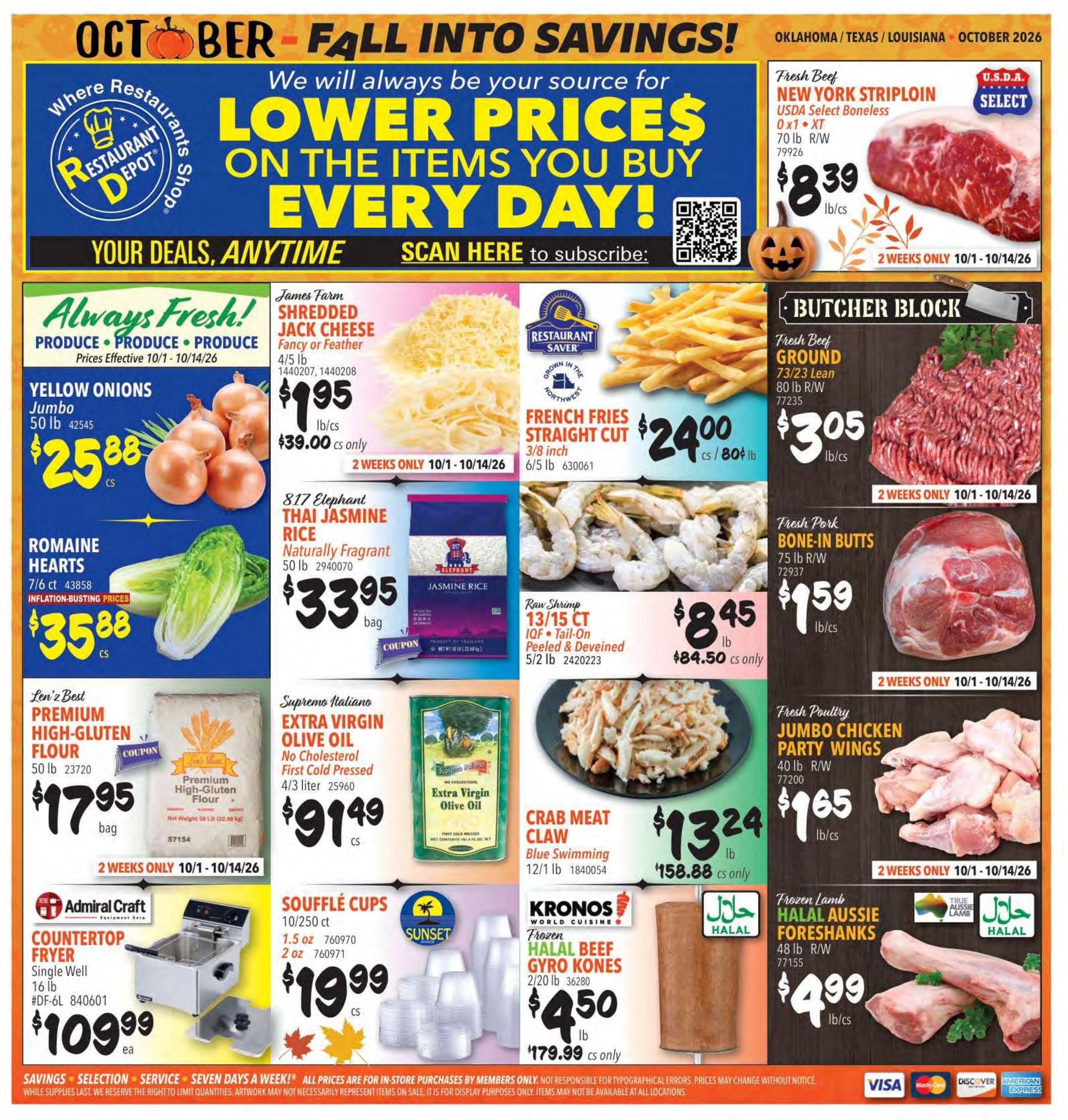 Restaurant Depot weekly ad page 1