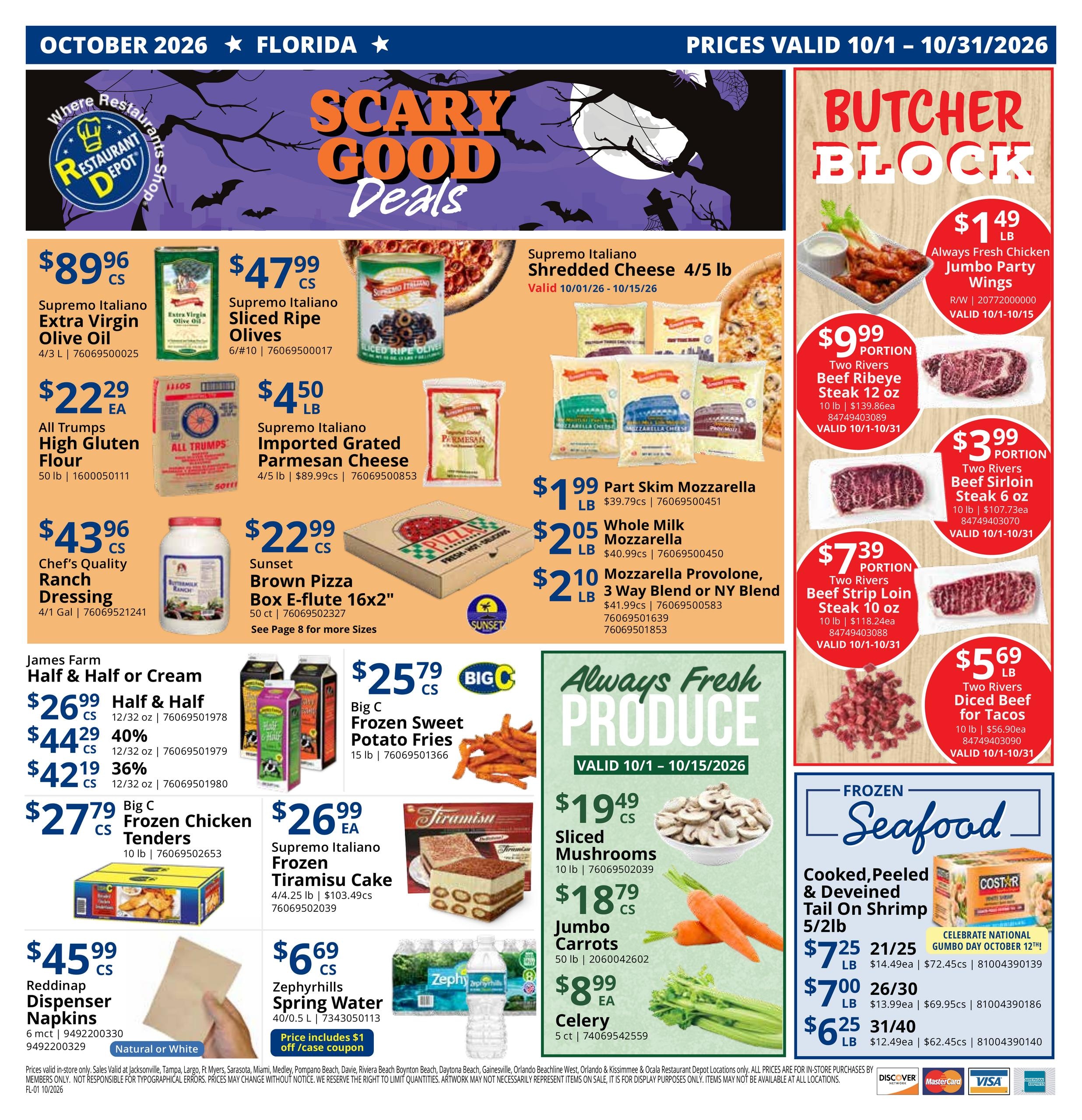 Restaurant Depot weekly ad page 1