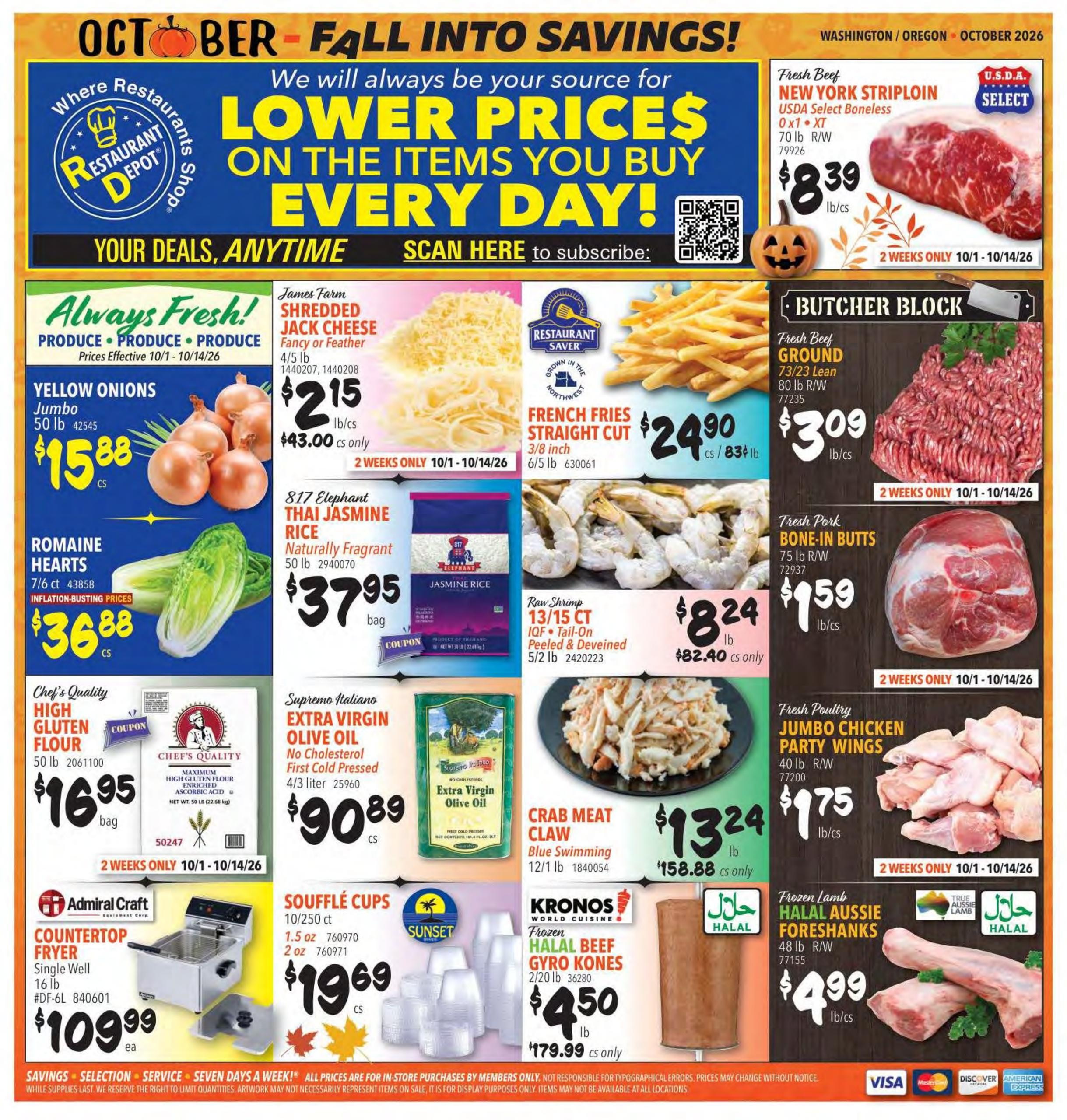 Restaurant Depot weekly ad page 1