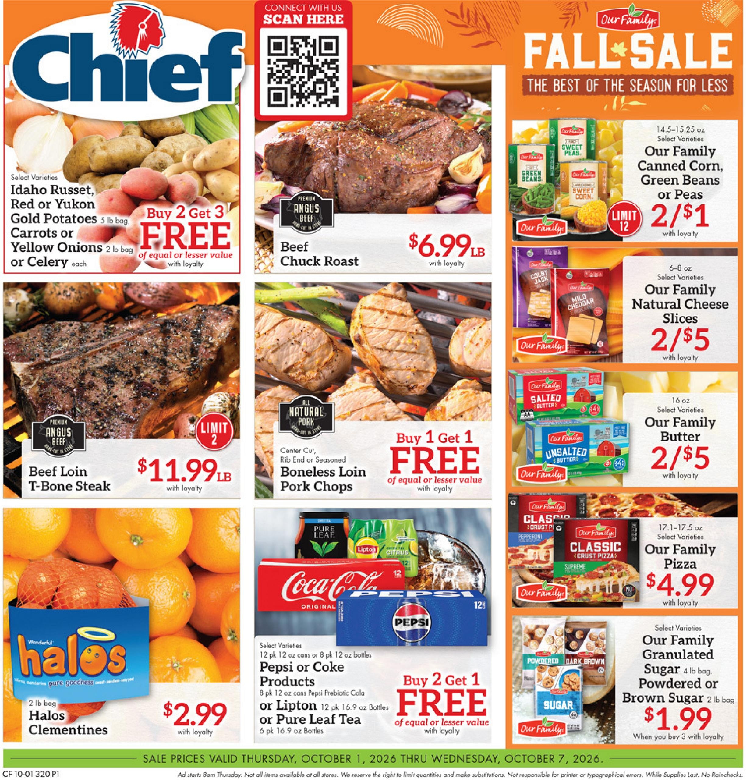 Chief Supermarket weekly ad page 1