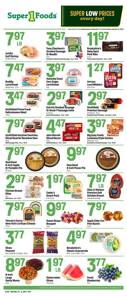 Super 1 Foods & Discount Pharmacy Hot Sheet Weekly