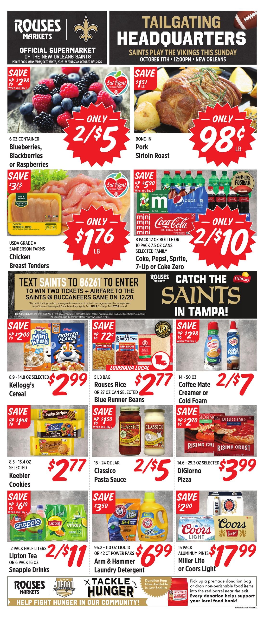 Rouses Supermarkets weekly ad page 1