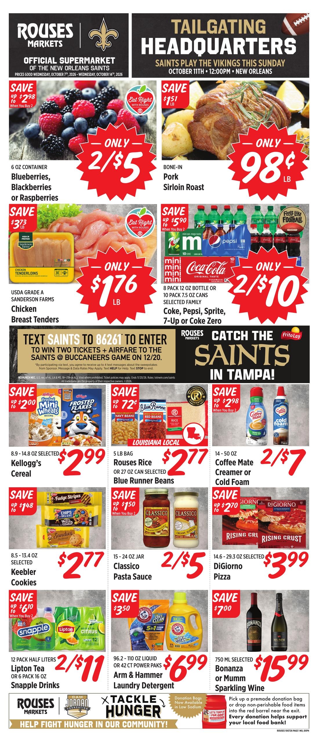 Rouses Supermarkets weekly ad page 1
