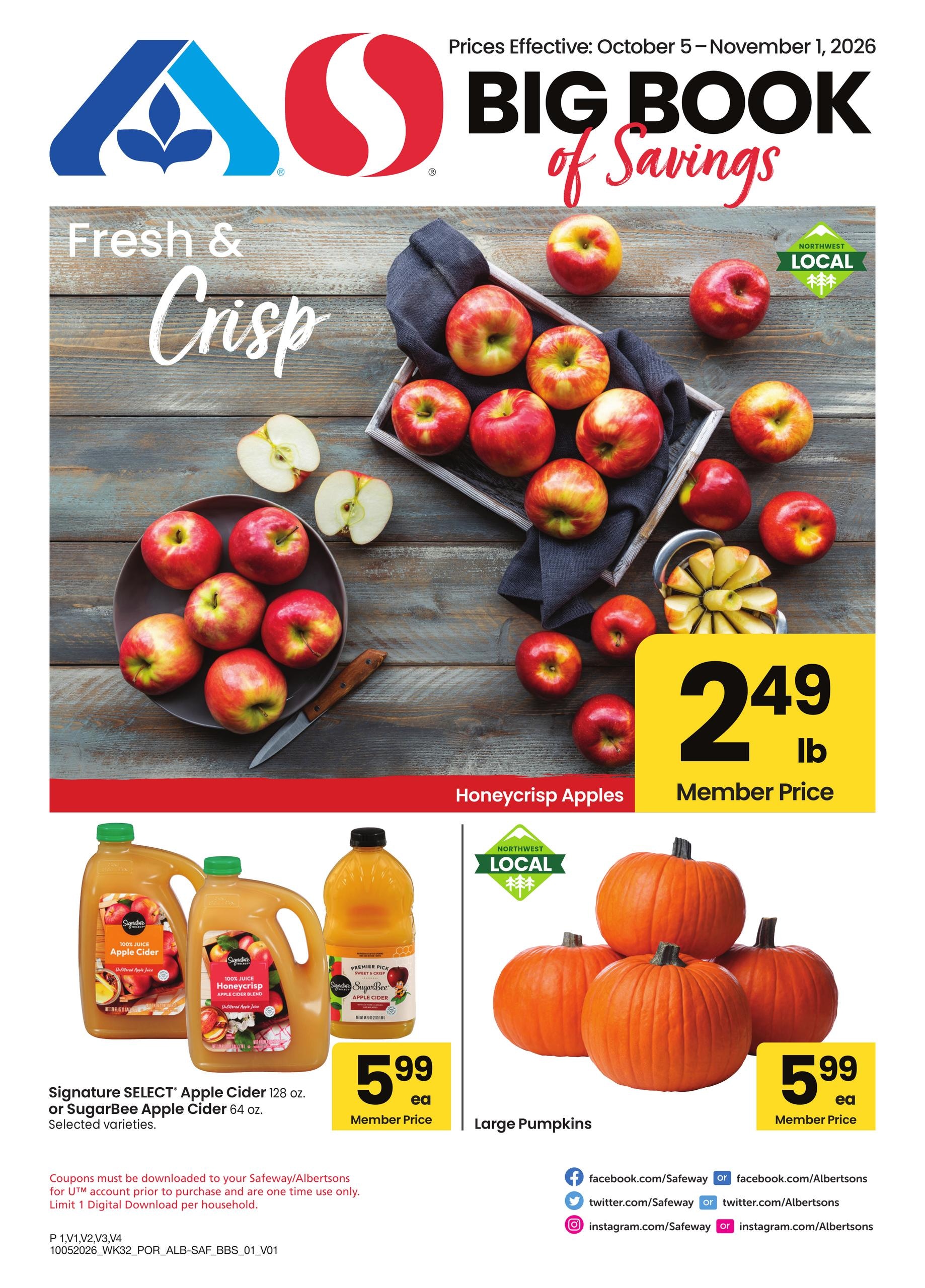 Safeway weekly ad page 1