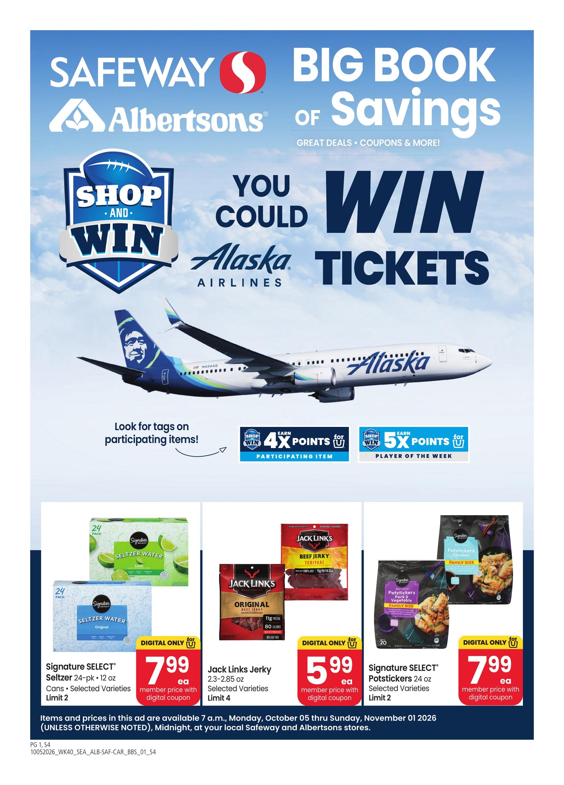 Safeway weekly ad page 1