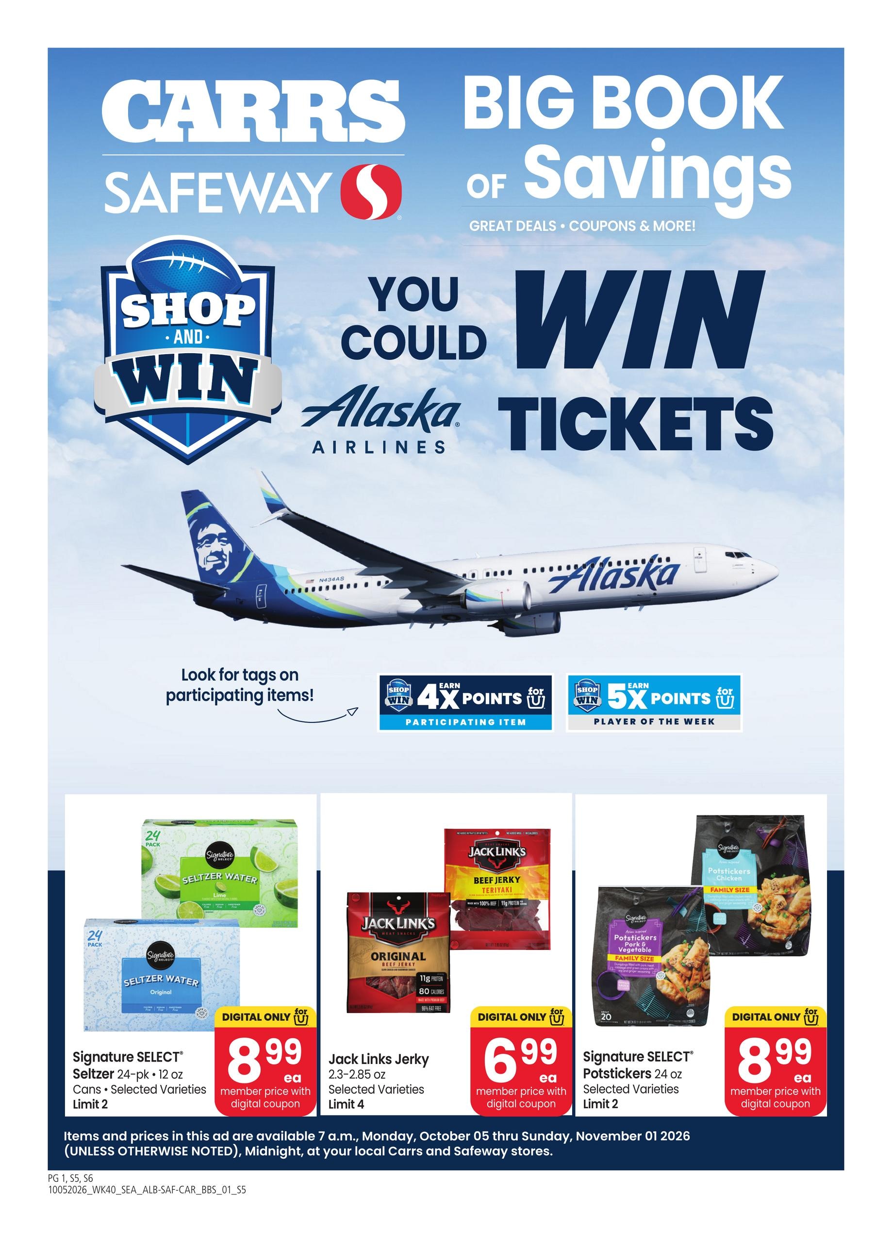 Carrs weekly ad page 1