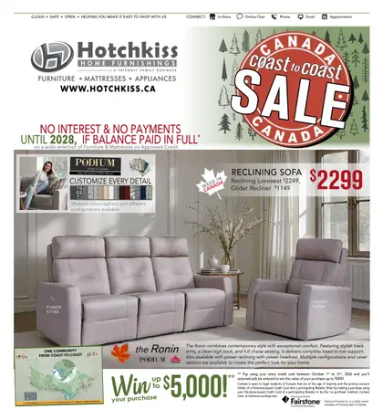Hotchkiss Home Furnishings Indexed Monthly