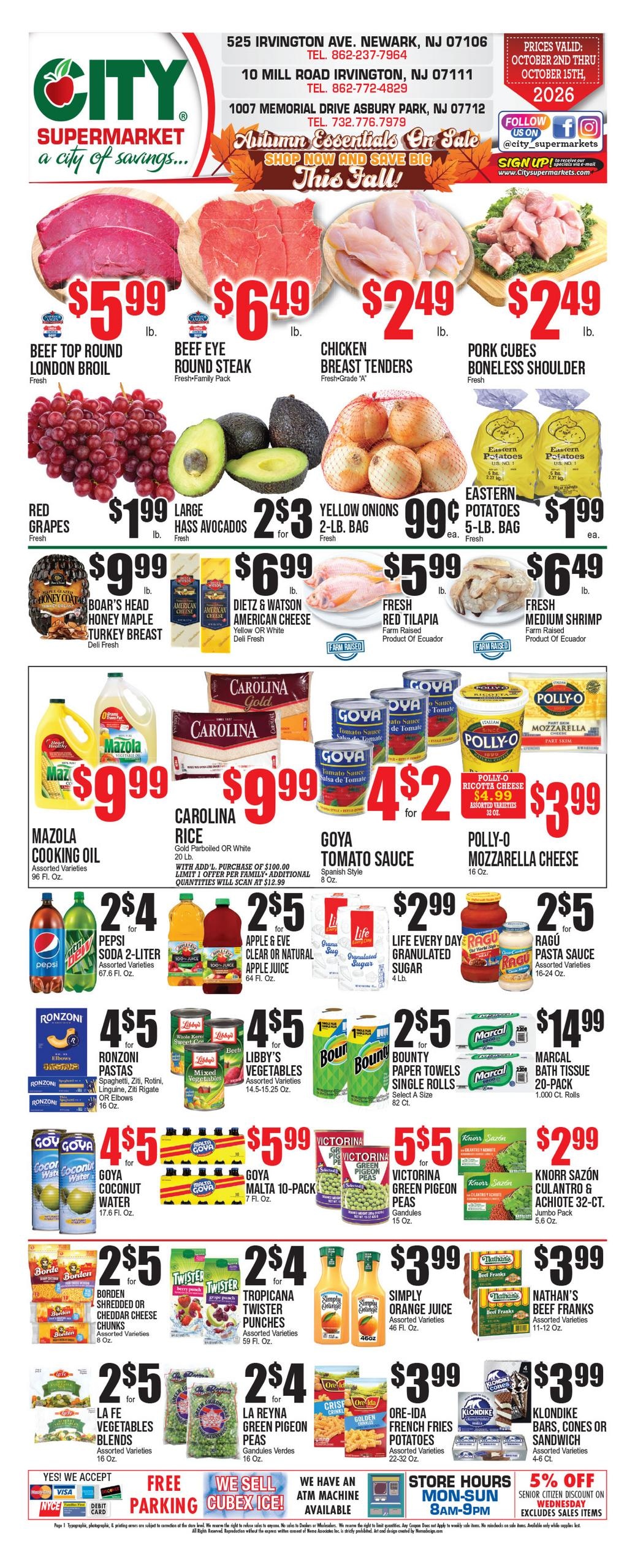 City Supermarket weekly ad page 1