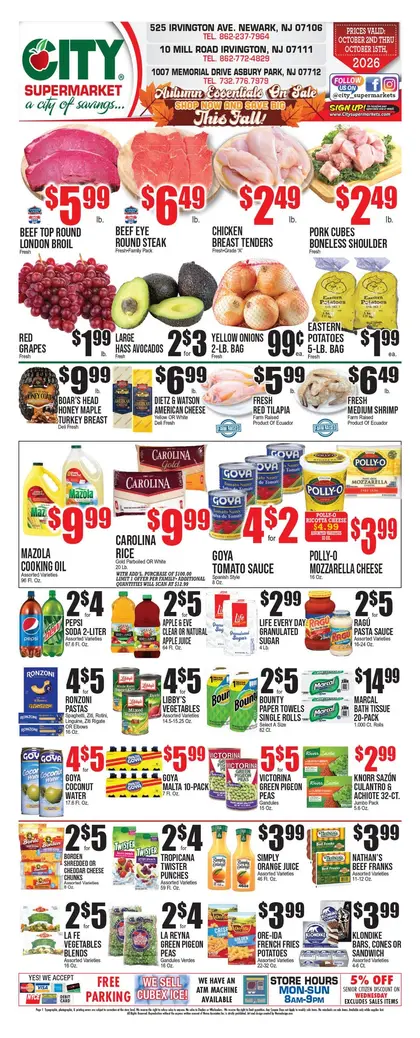 City Supermarket Indexed Bi-Weekly