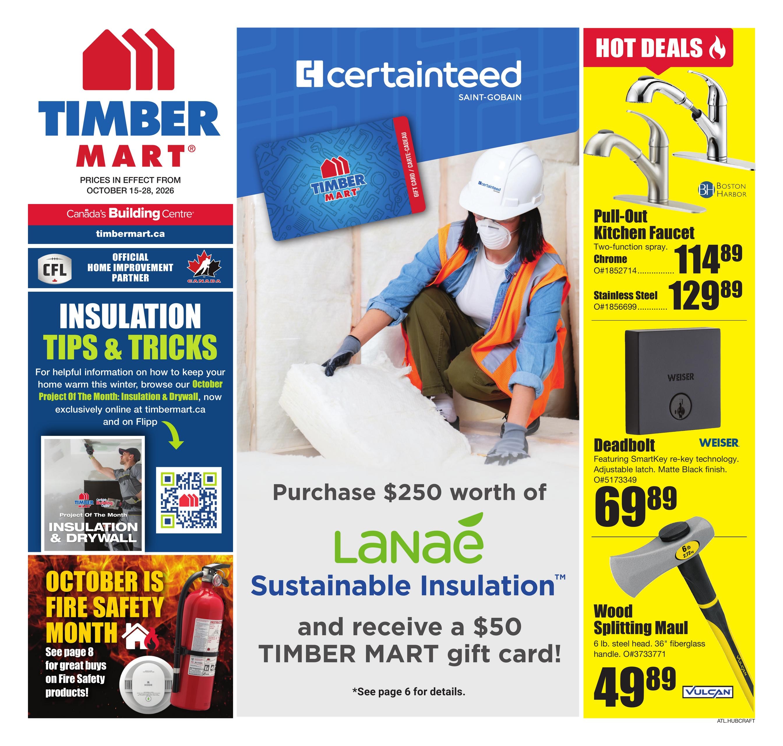 Timber Mart flyer page 1
