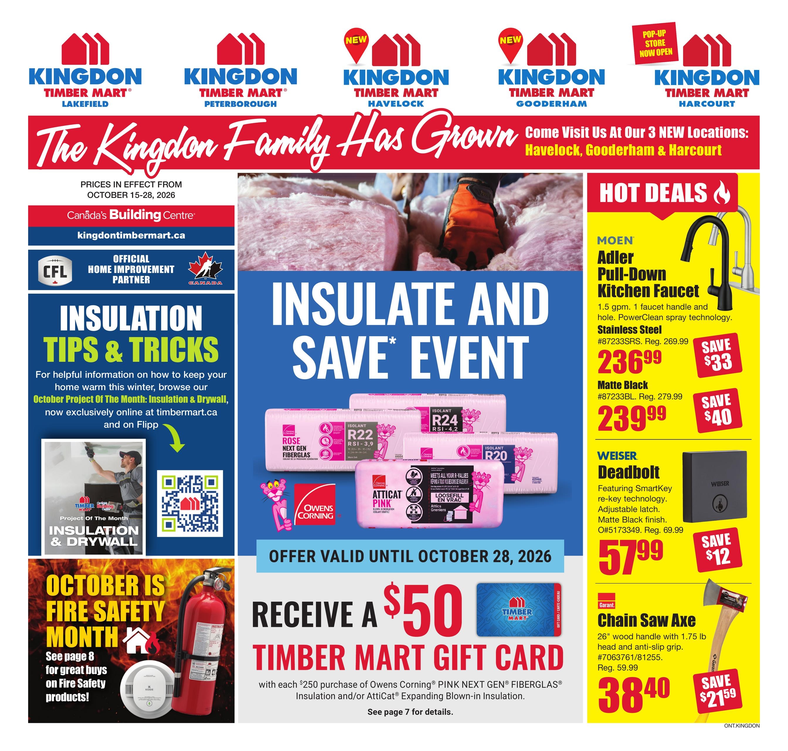 Timber Mart flyer page 1