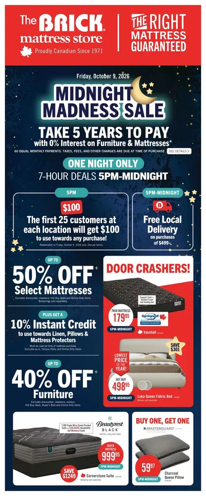 The Brick Mattress Store Midnight Maddess