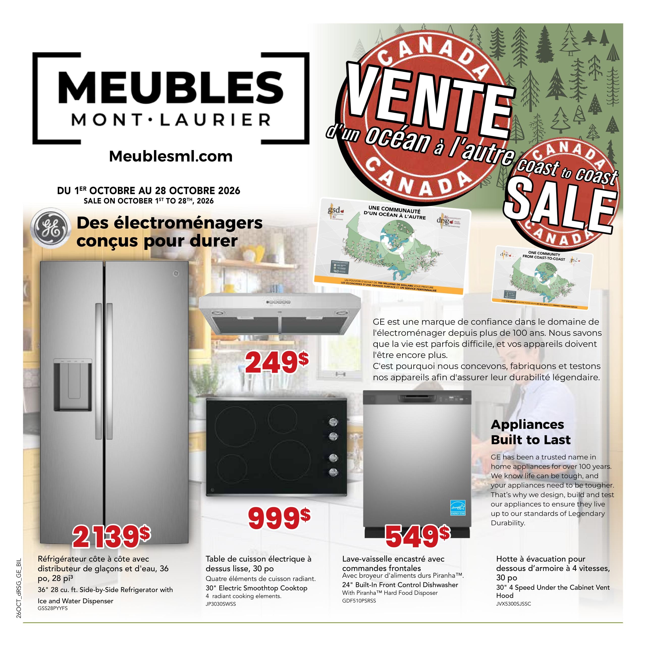 Les Meubles de Mont-Laurier flyer page 1