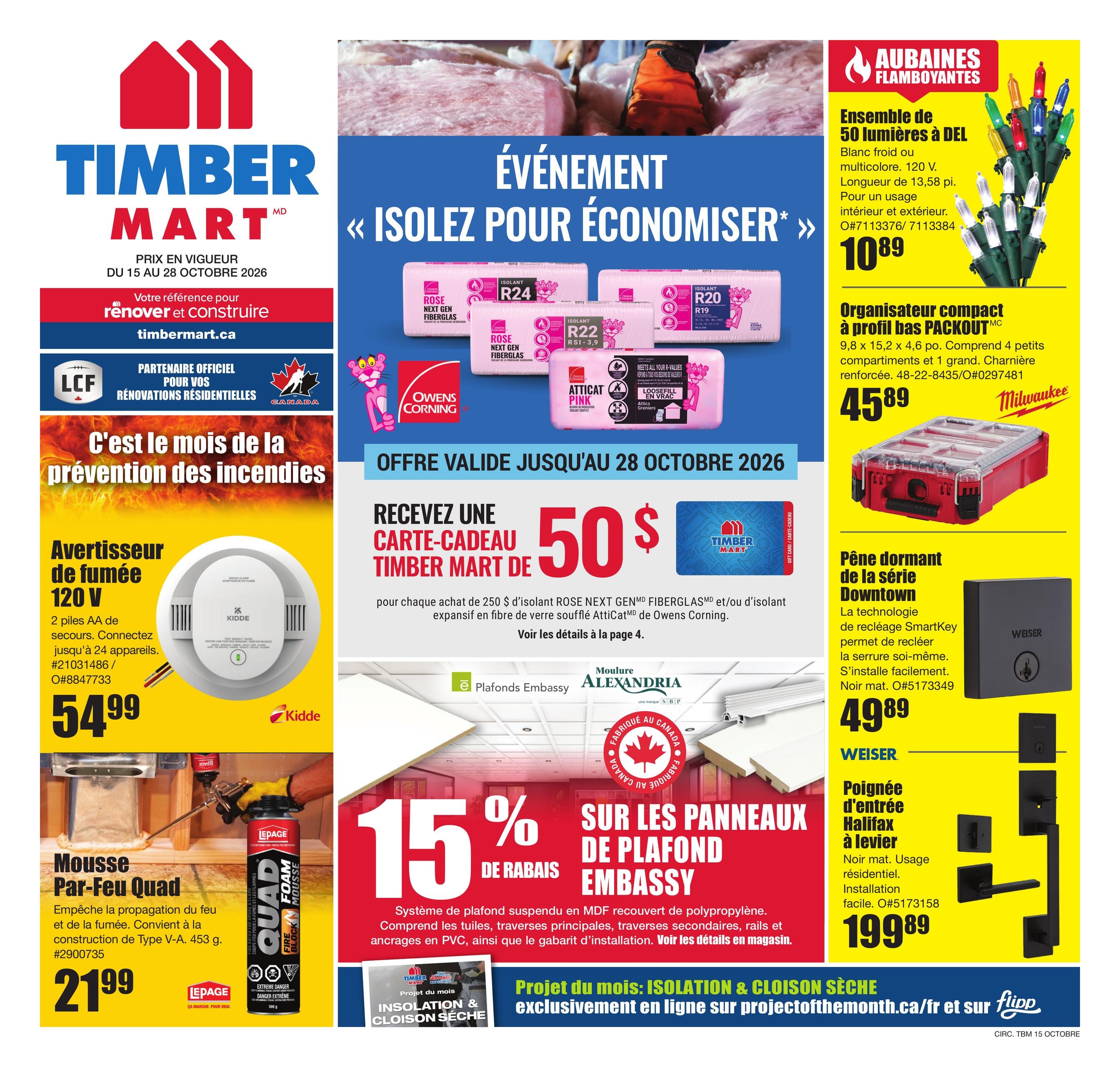 Timber Mart flyer page 1