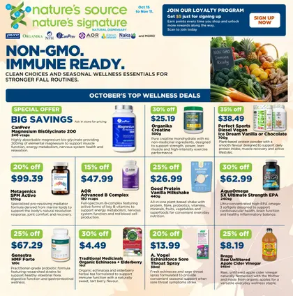 Nature's Source and Nature's Signature Monthly Direct