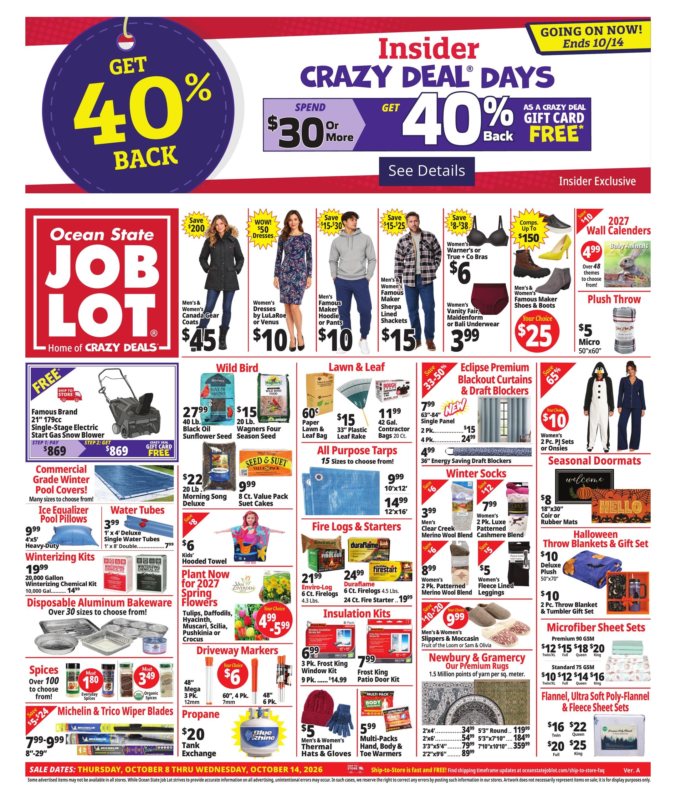 Ocean State Job Lot weekly ad page 1
