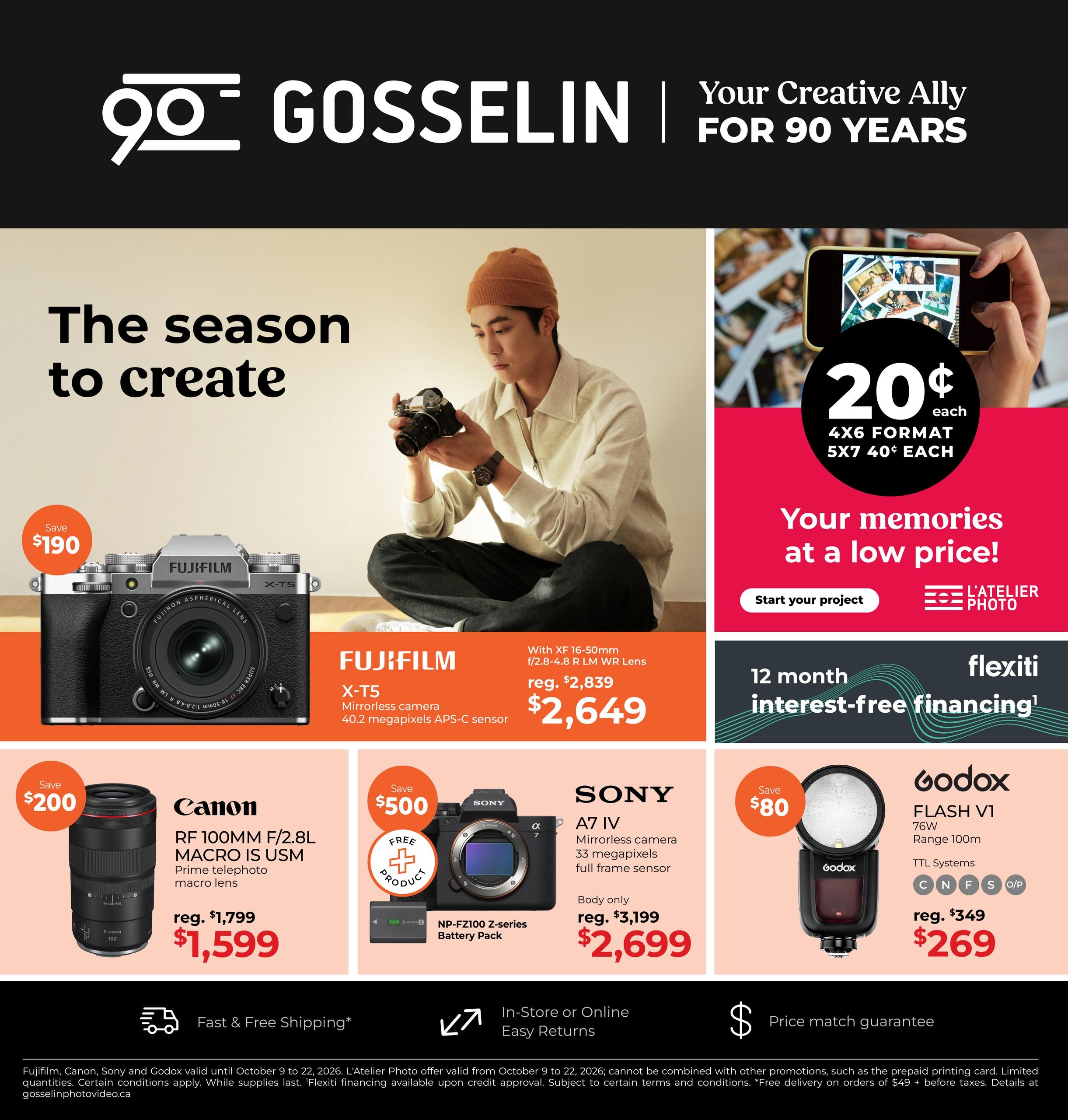 Gosselin Photo flyer page 1