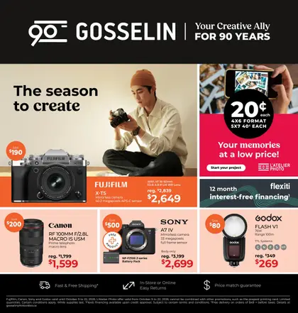 Gosselin Photo Monthly Ad
