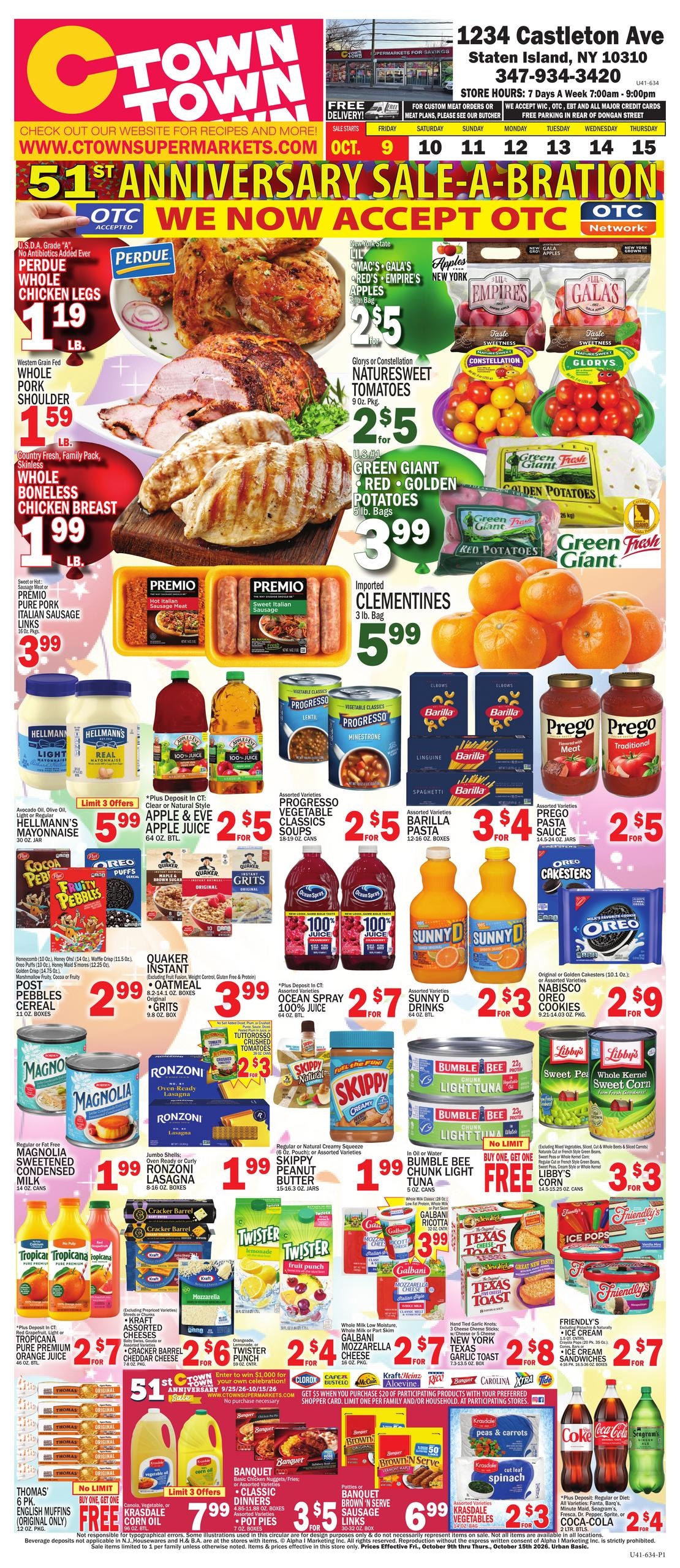 C Town weekly ad page 1