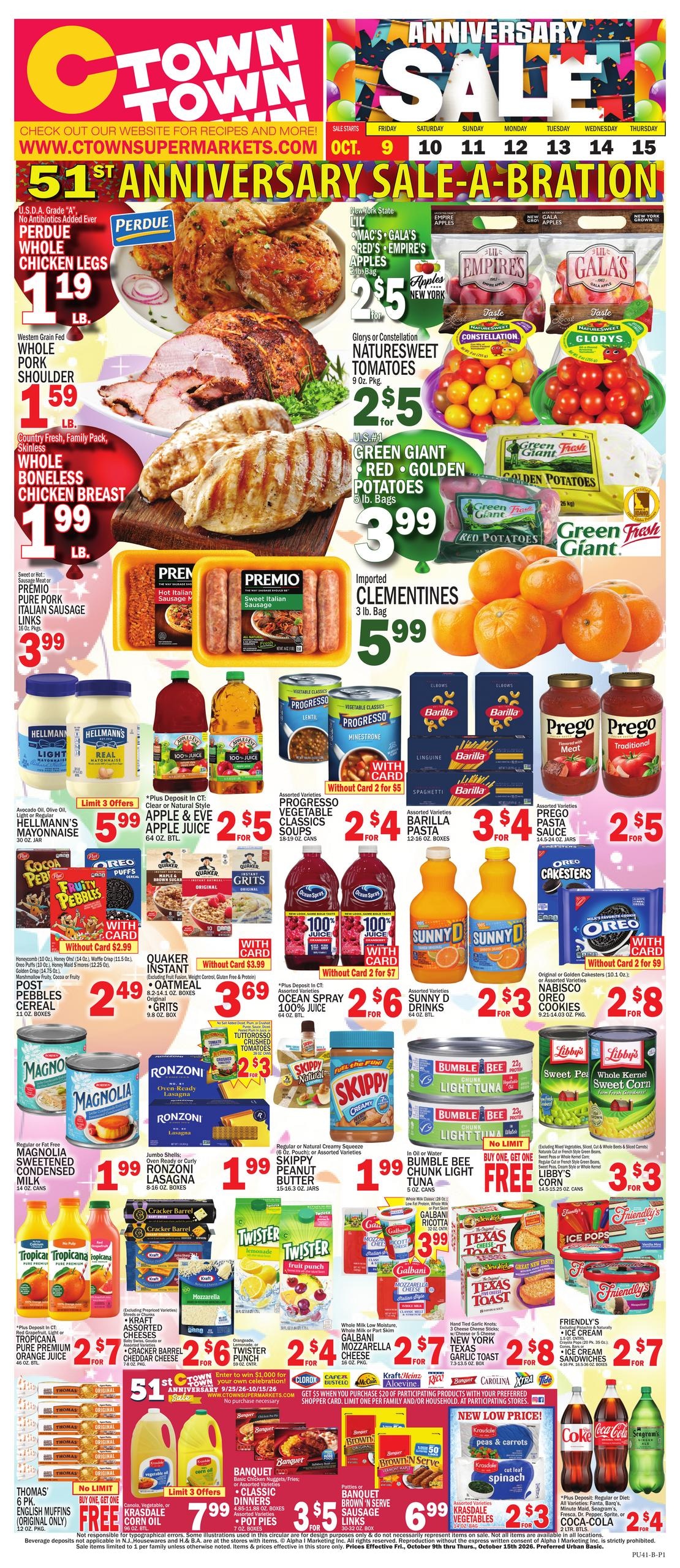C Town weekly ad page 1