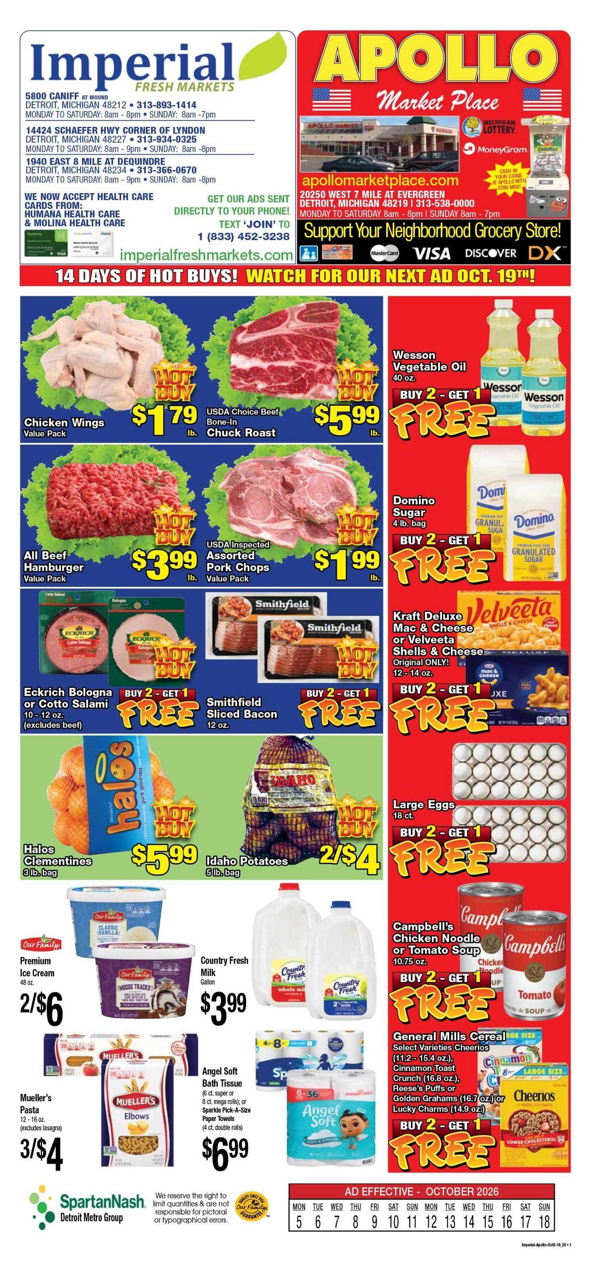 Apollo Market Place weekly ad page 1
