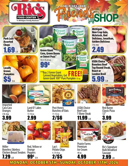 Ric's Food Center Indexed Weekly