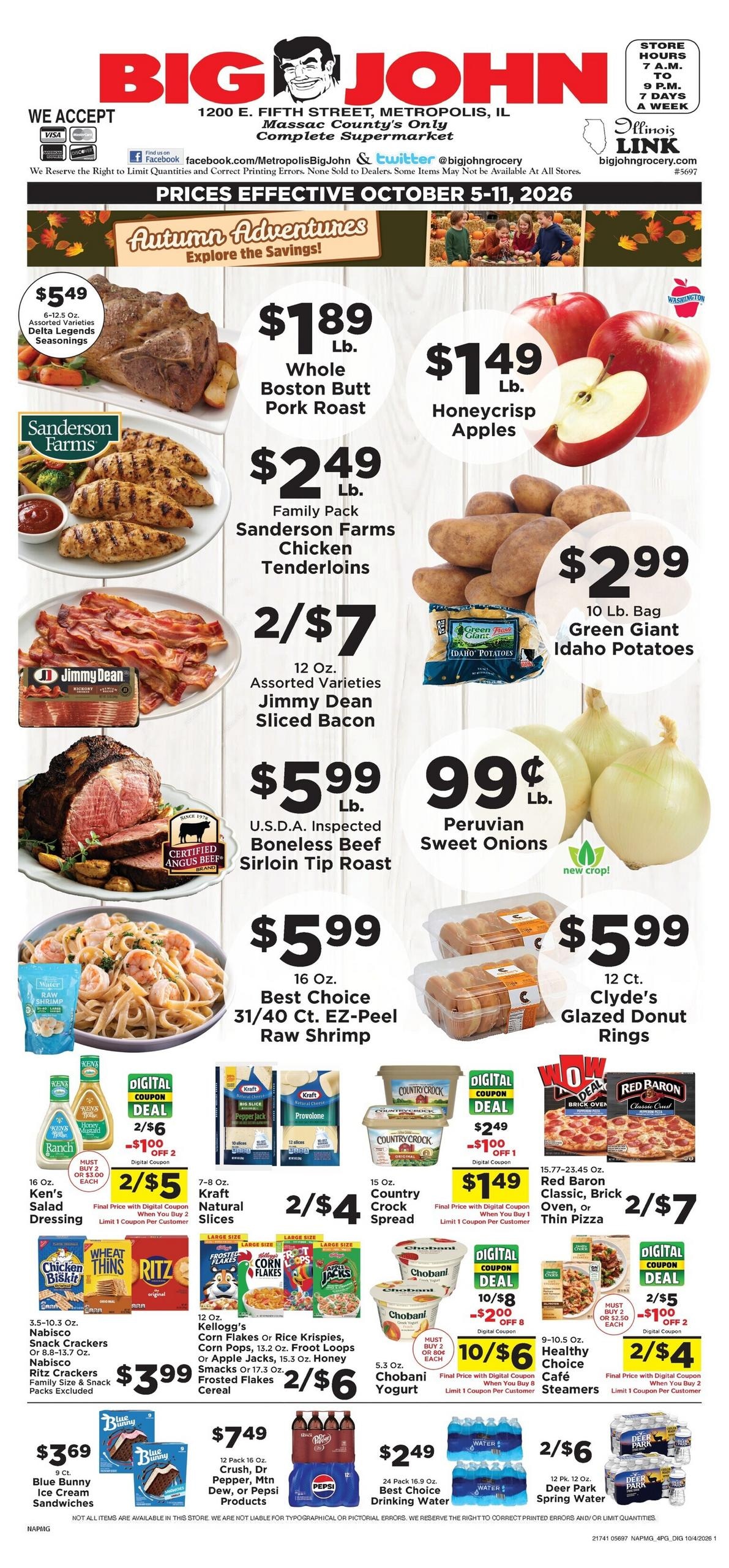 Big John weekly ad page 1