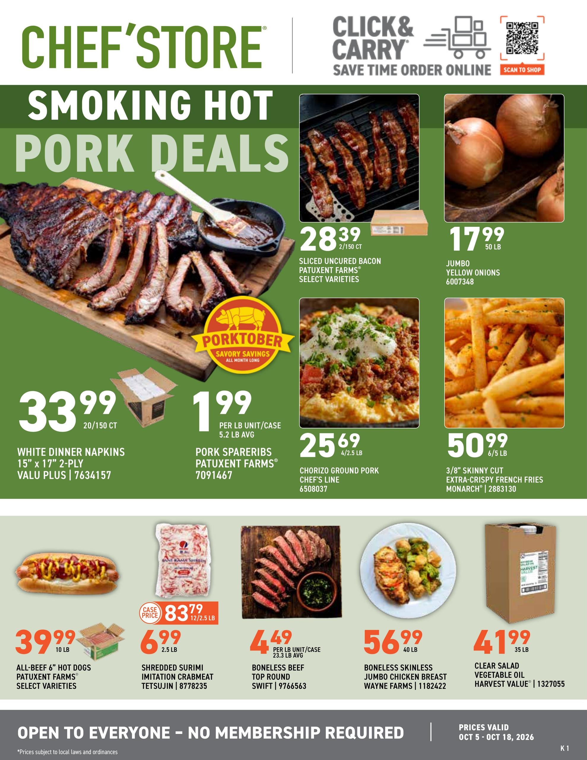 US Foods CHEF’STORE weekly ad page 1