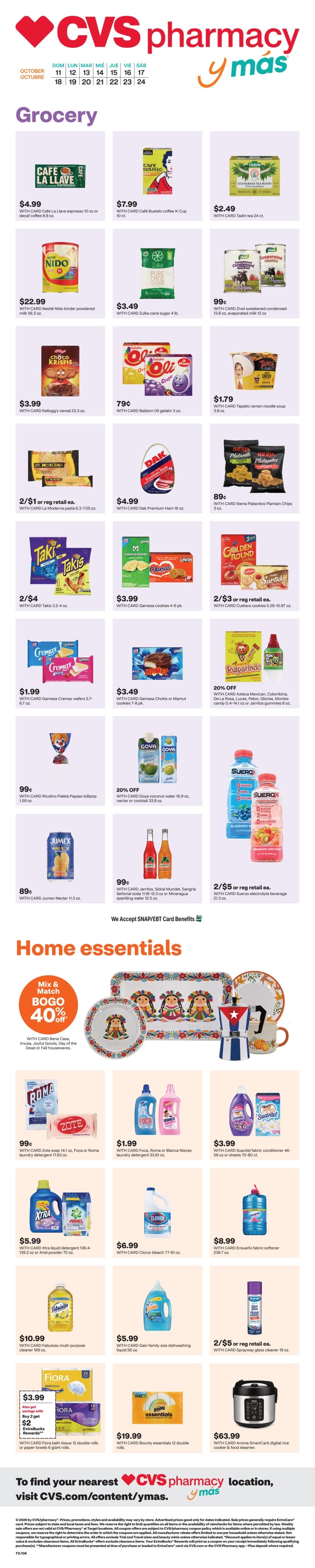 CVS Pharmacy weekly ad page 1