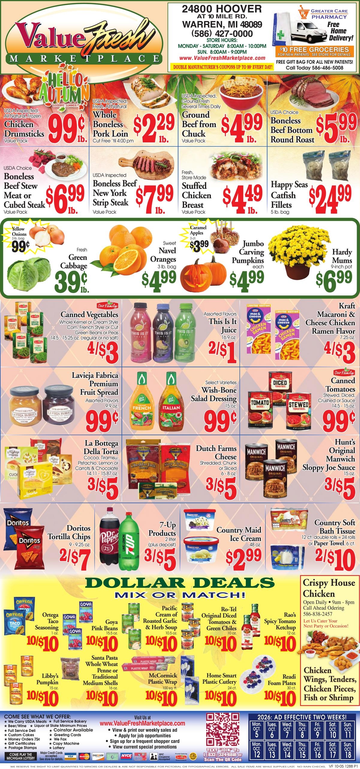 Value Fresh Marketplace weekly ad page 1