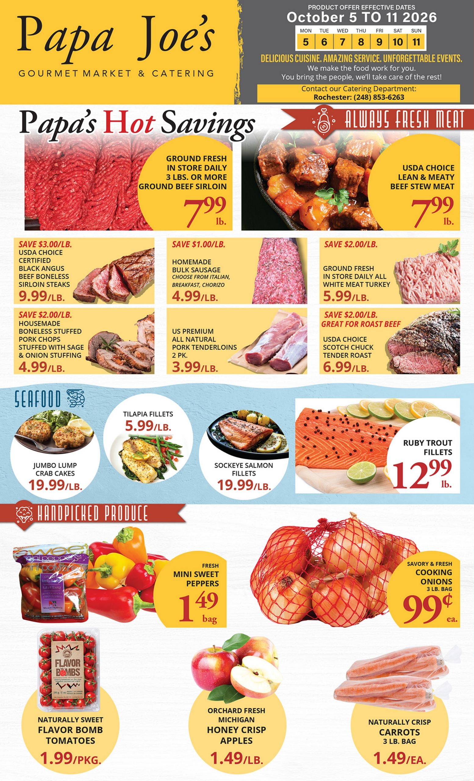 Papa Joe's Market weekly ad page 1